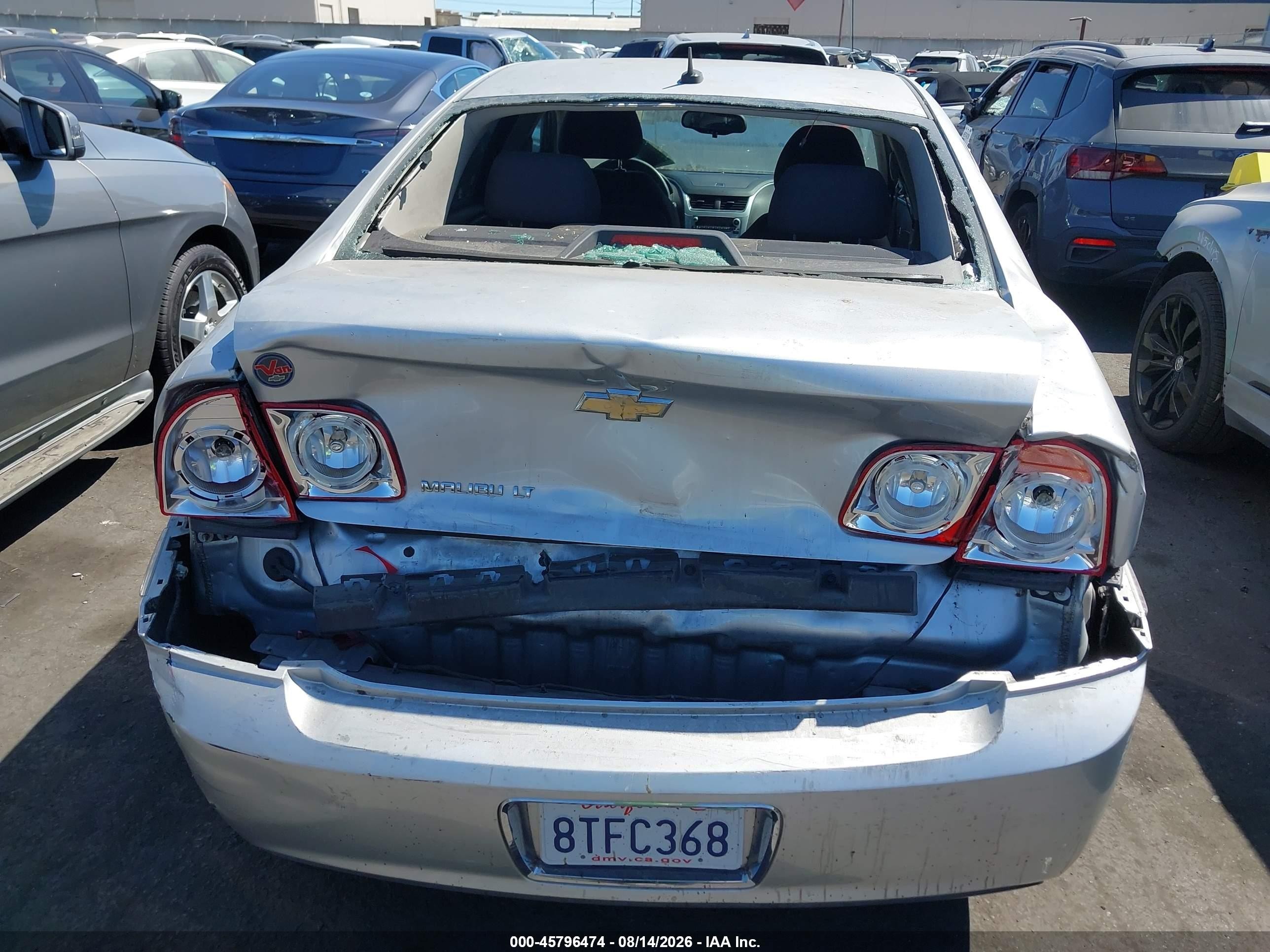 2010 Chevrolet Malibu Lt Silver vin: 1G1ZC5EB1AF206022
