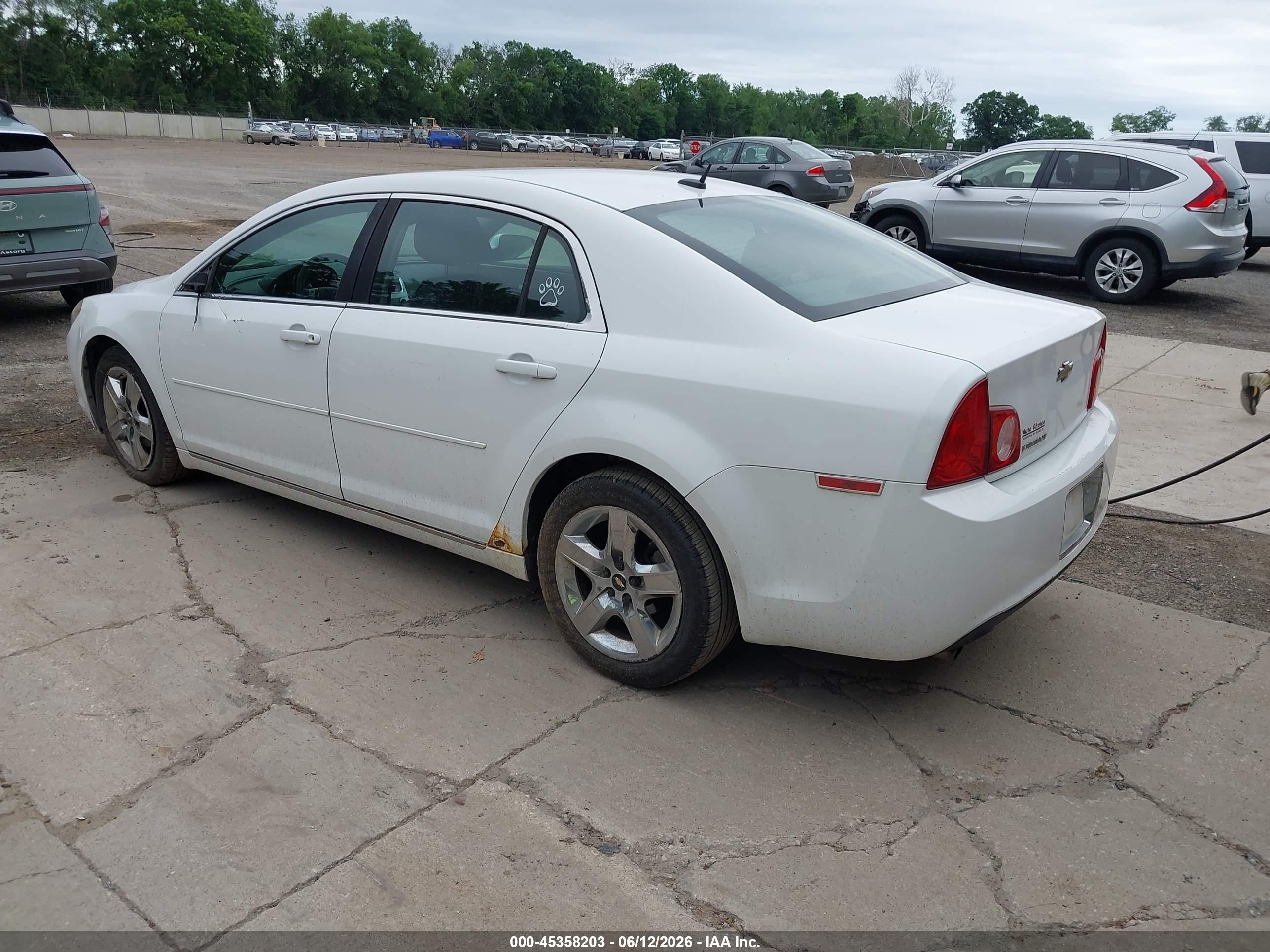 2010 Chevrolet Malibu Lt White vin: 1G1ZC5EB3A4141301