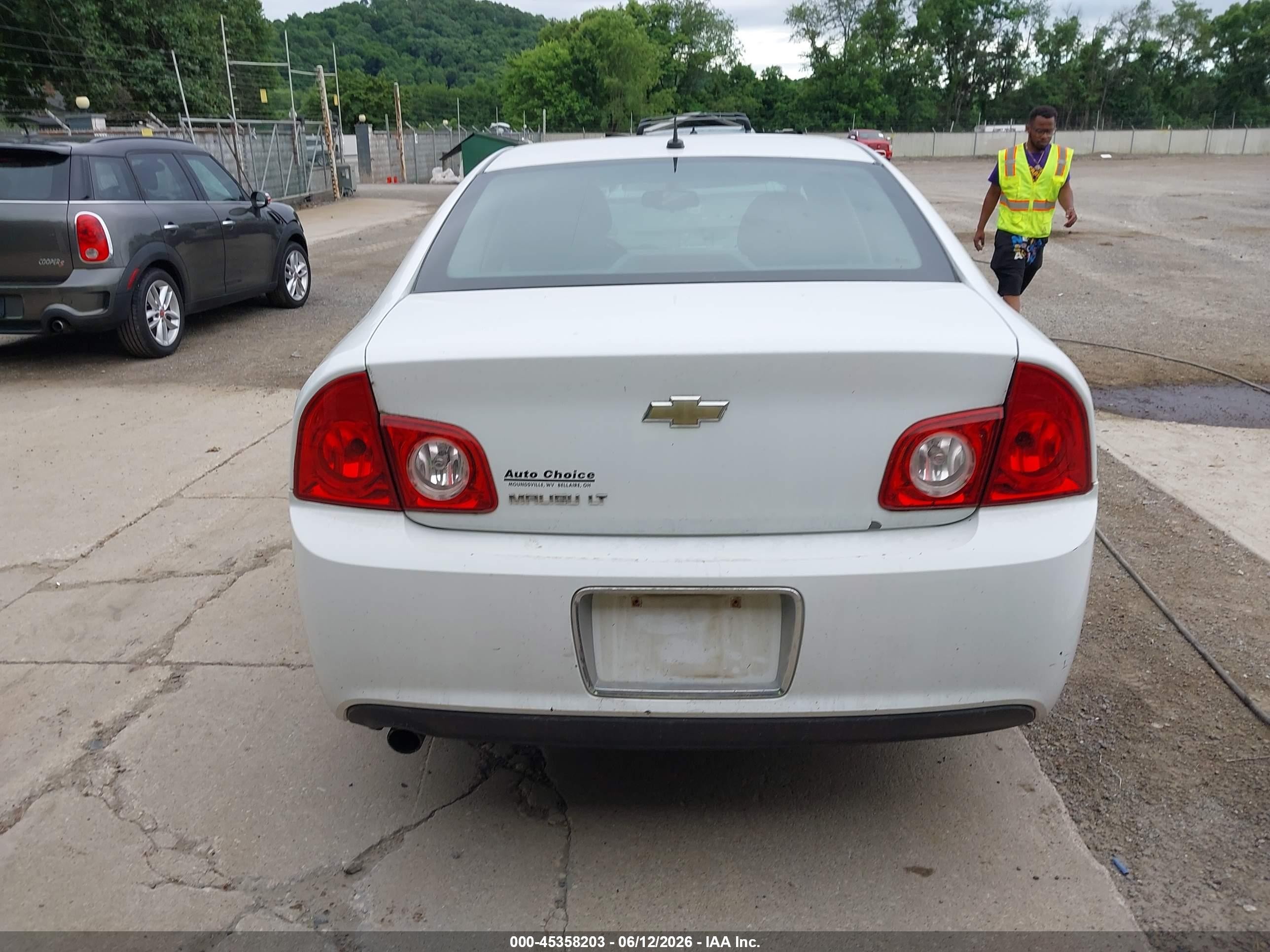2010 Chevrolet Malibu Lt White vin: 1G1ZC5EB3A4141301