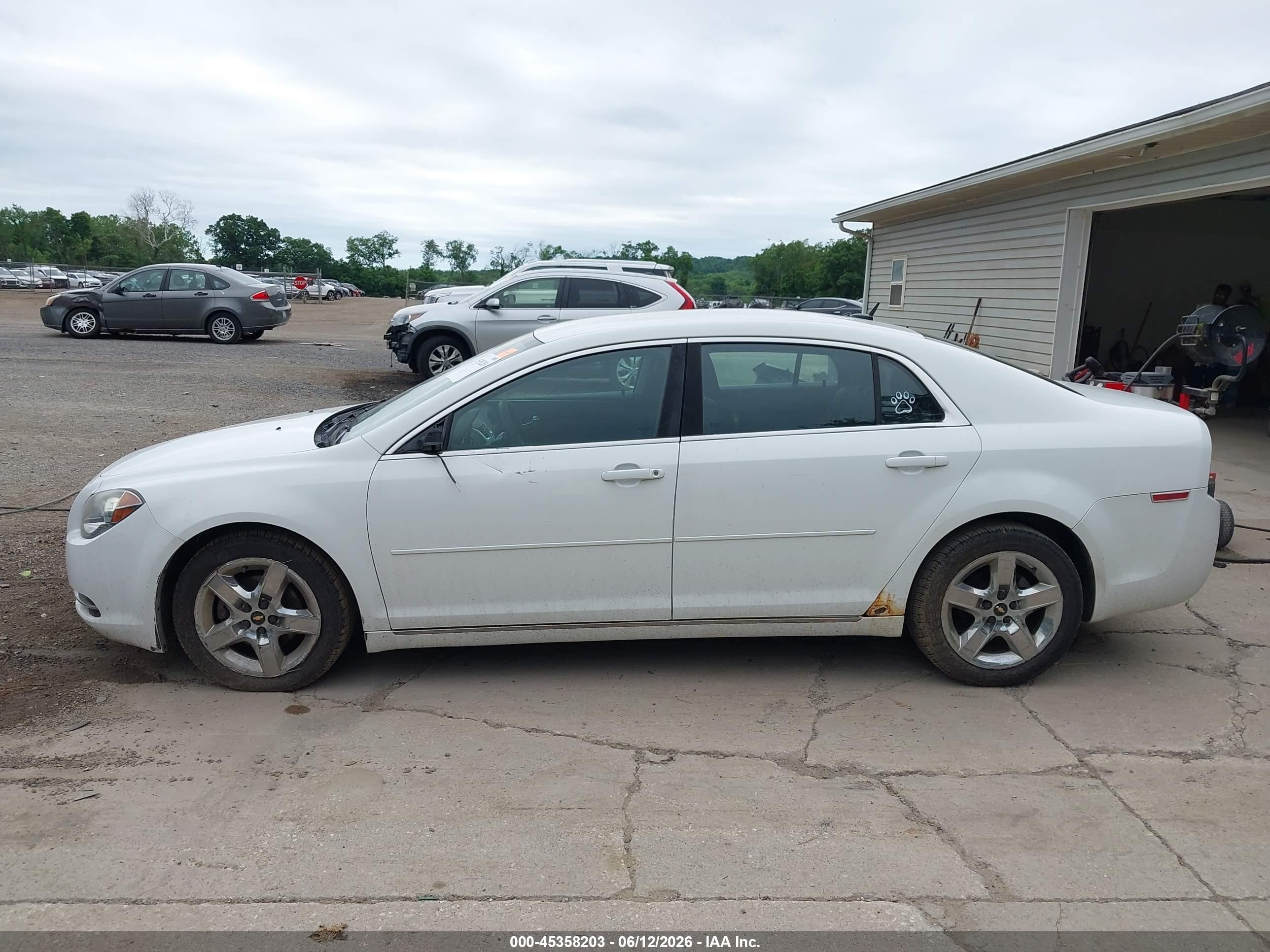 2010 Chevrolet Malibu Lt White vin: 1G1ZC5EB3A4141301