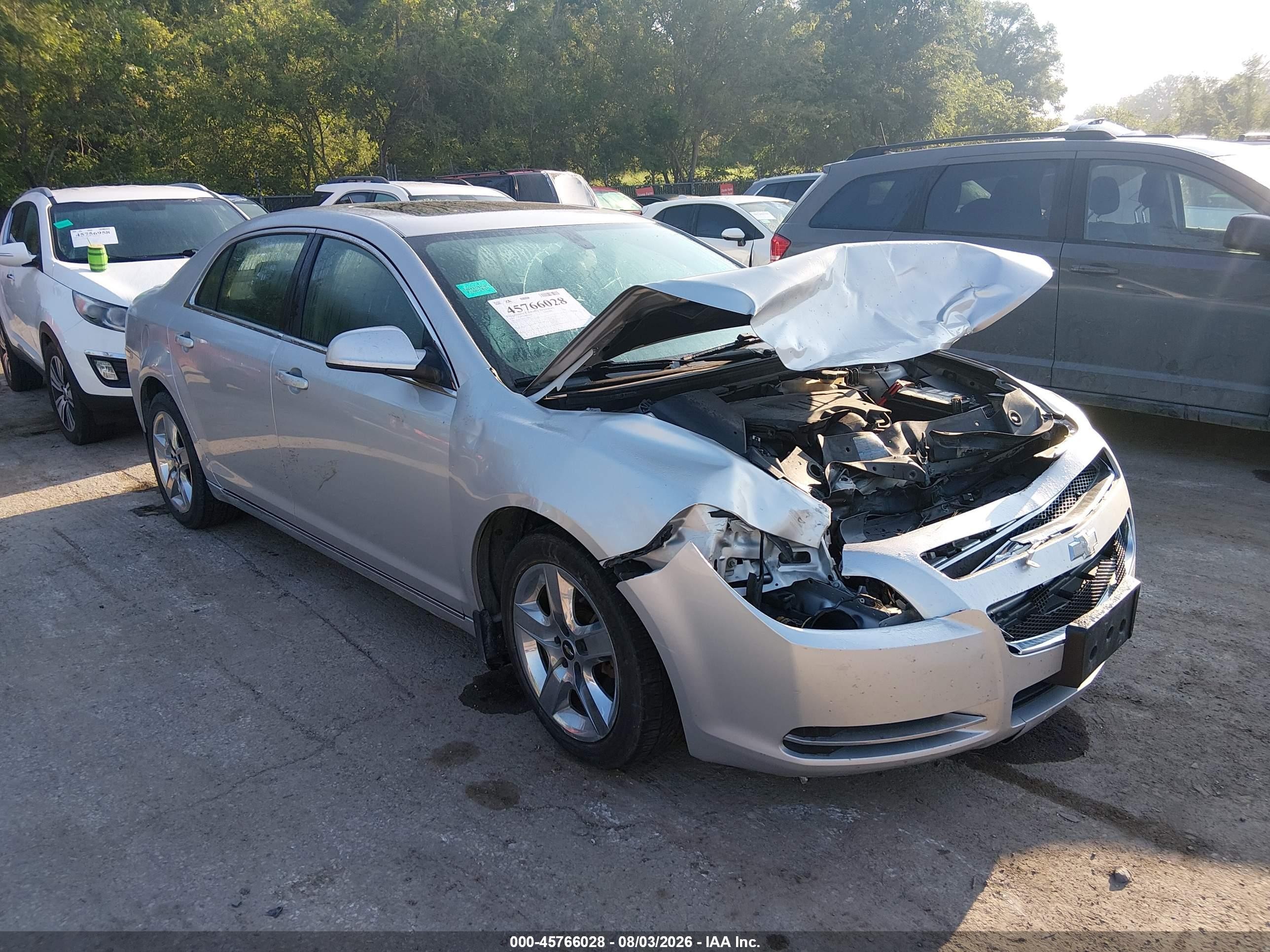 2010 Chevrolet Malibu Lt Silver vin: 1G1ZC5EB3AF194679