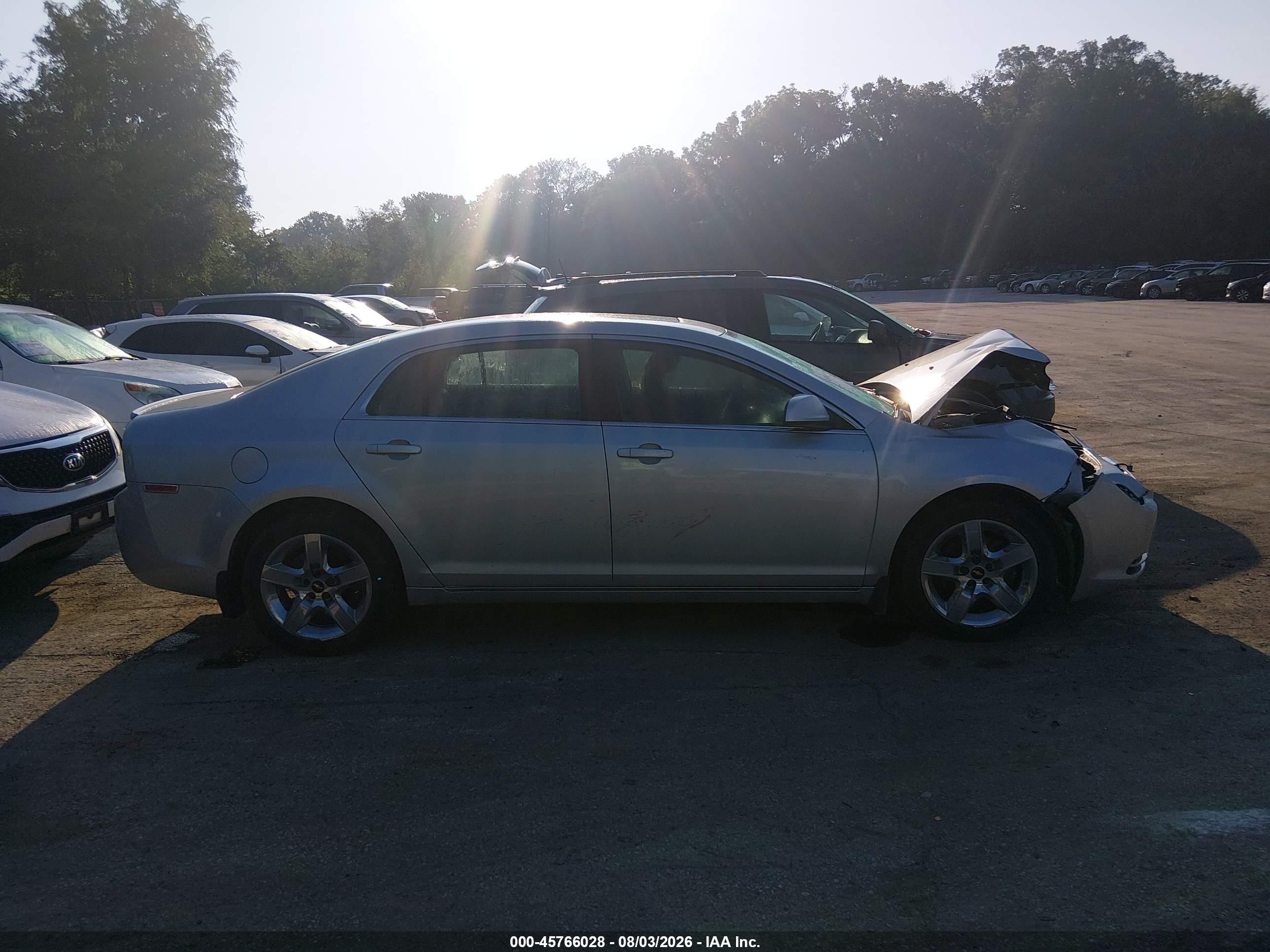 2010 Chevrolet Malibu Lt Silver vin: 1G1ZC5EB3AF194679