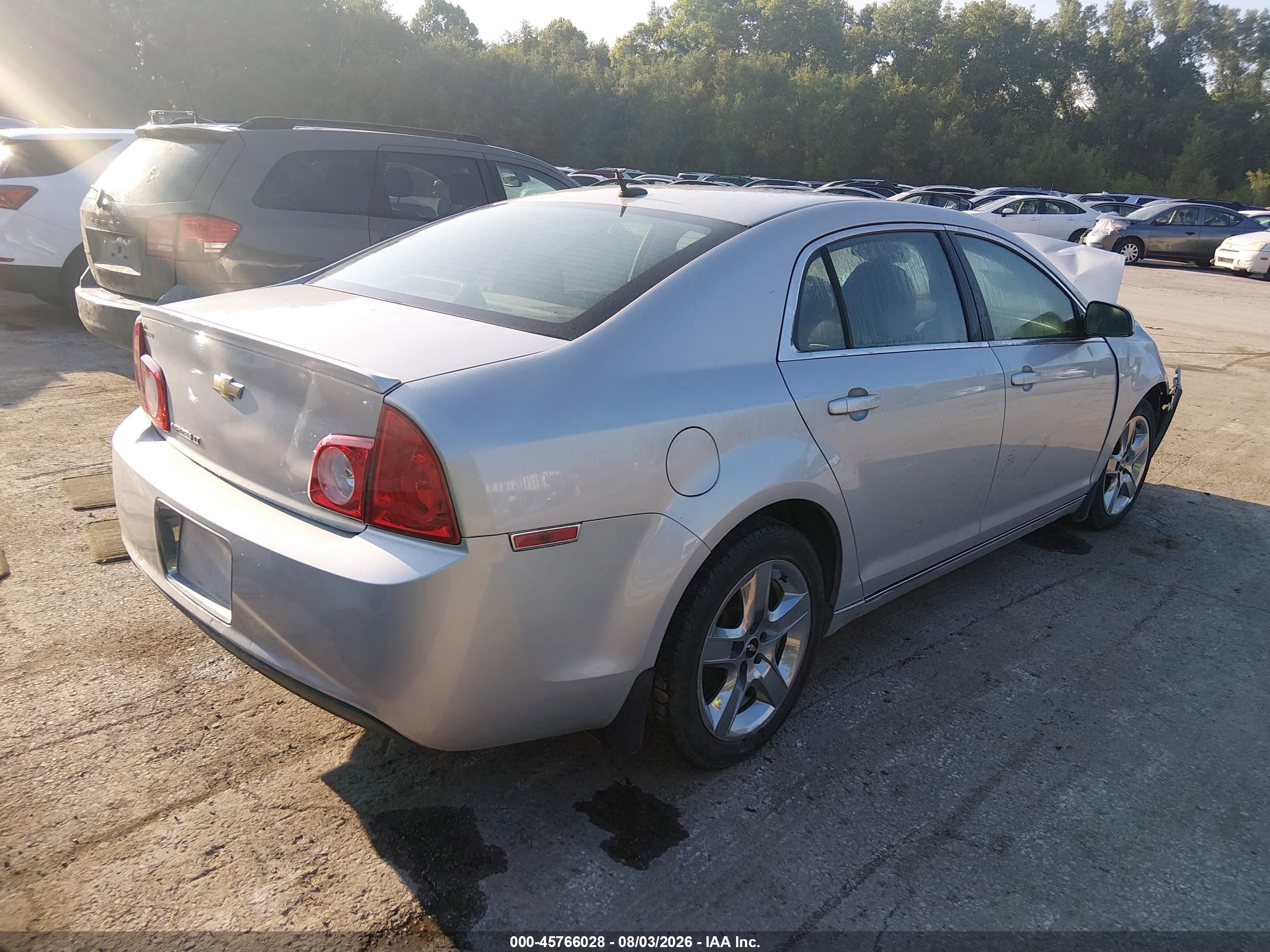 2010 Chevrolet Malibu Lt Silver vin: 1G1ZC5EB3AF194679