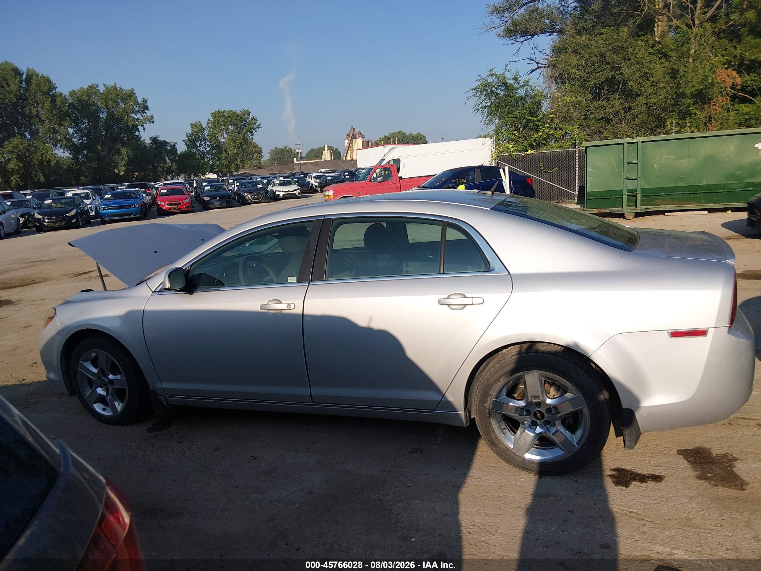 2010 Chevrolet Malibu Lt Silver vin: 1G1ZC5EB3AF194679