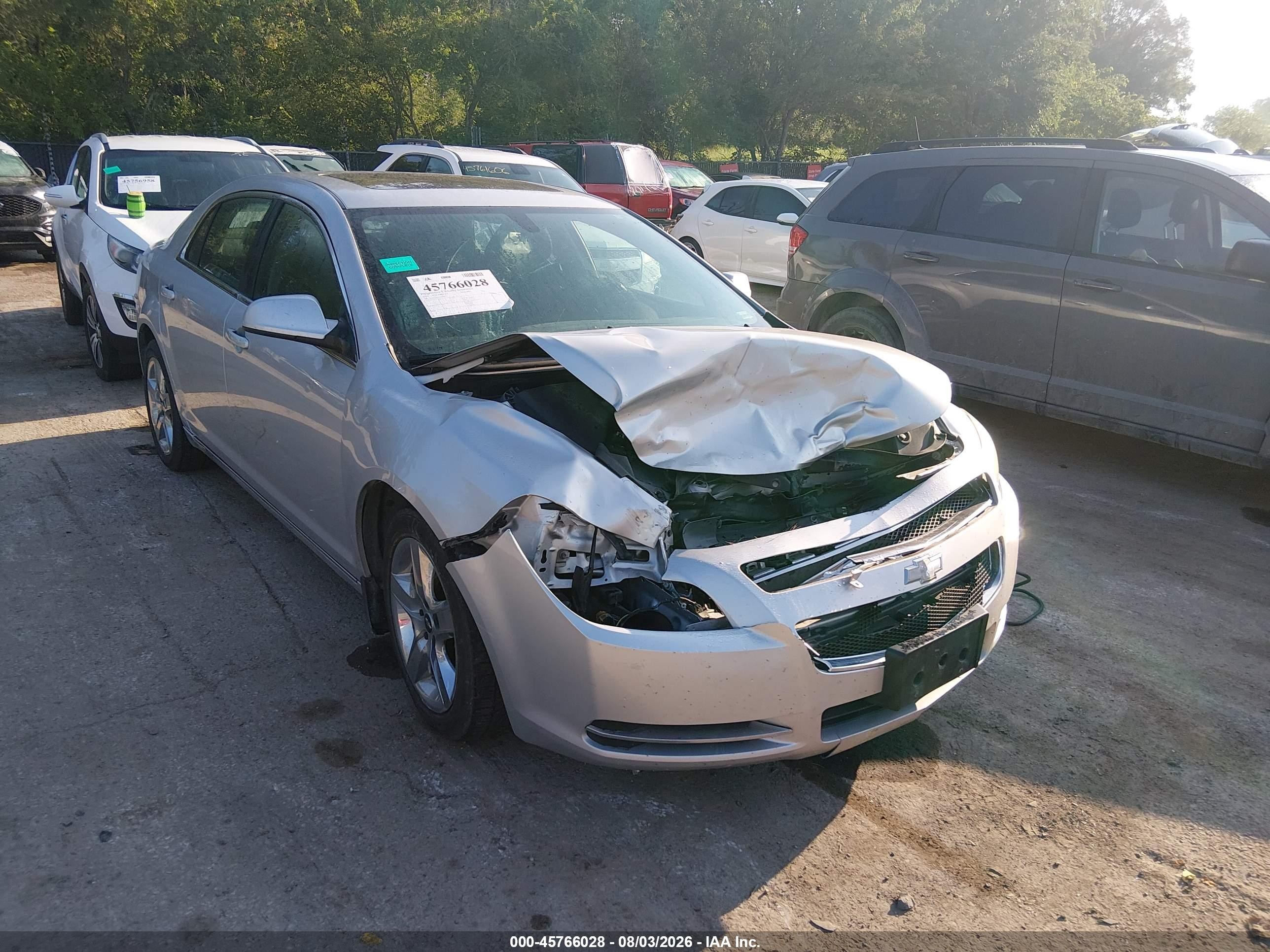 2010 Chevrolet Malibu Lt Silver vin: 1G1ZC5EB3AF194679