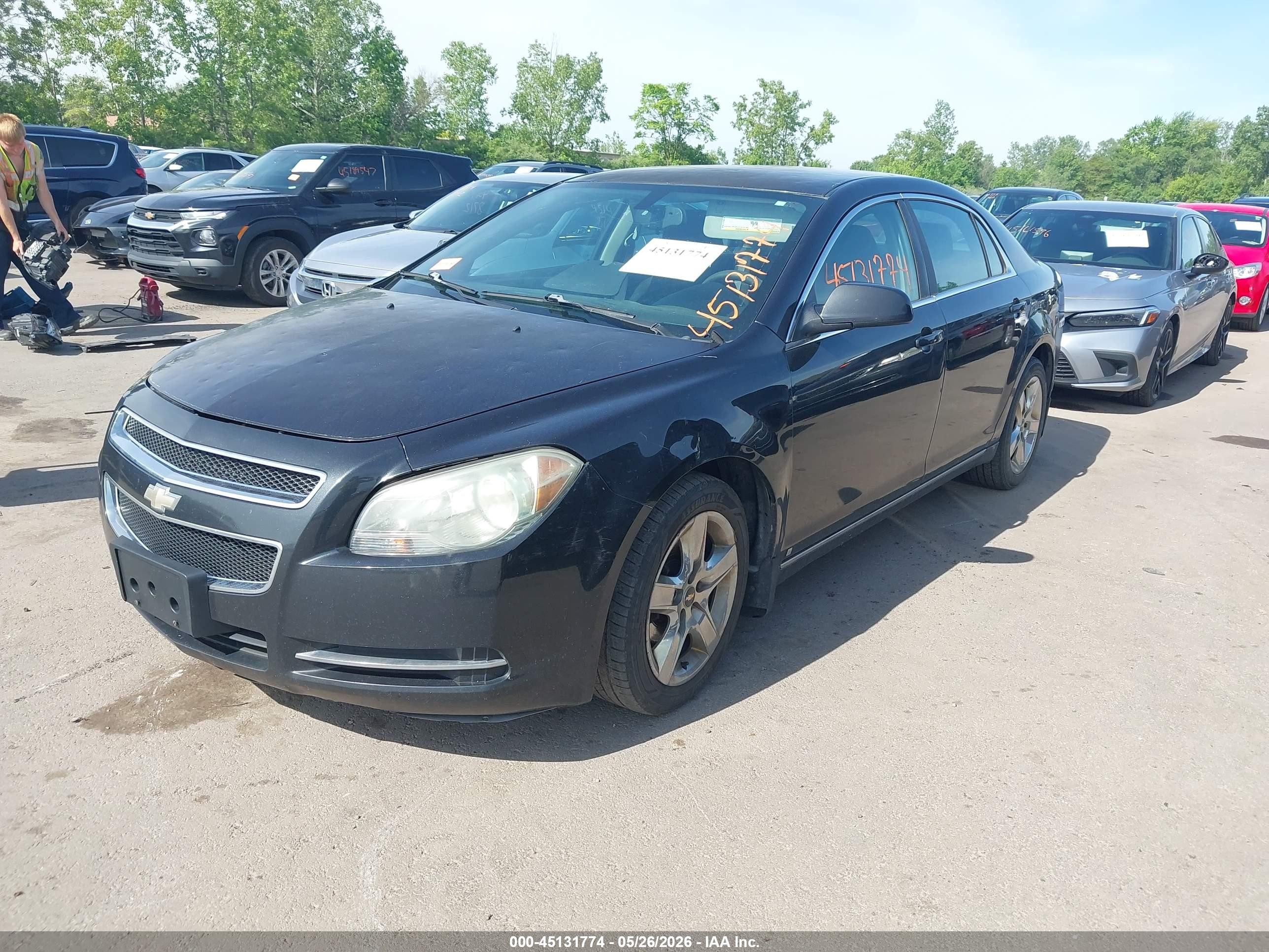 2010 Chevrolet Malibu Lt Black vin: 1G1ZC5EB4A4124569