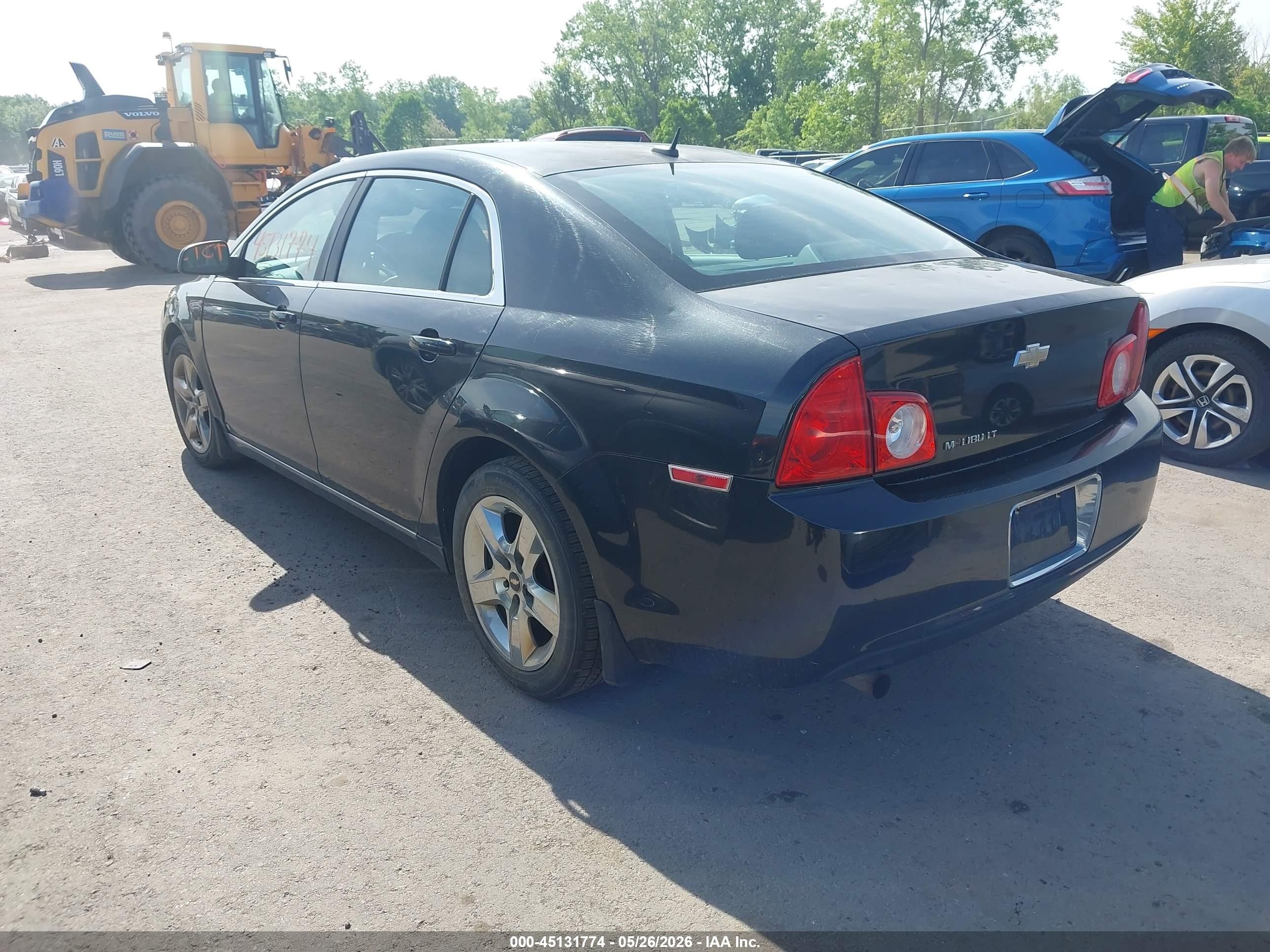 2010 Chevrolet Malibu Lt Black vin: 1G1ZC5EB4A4124569