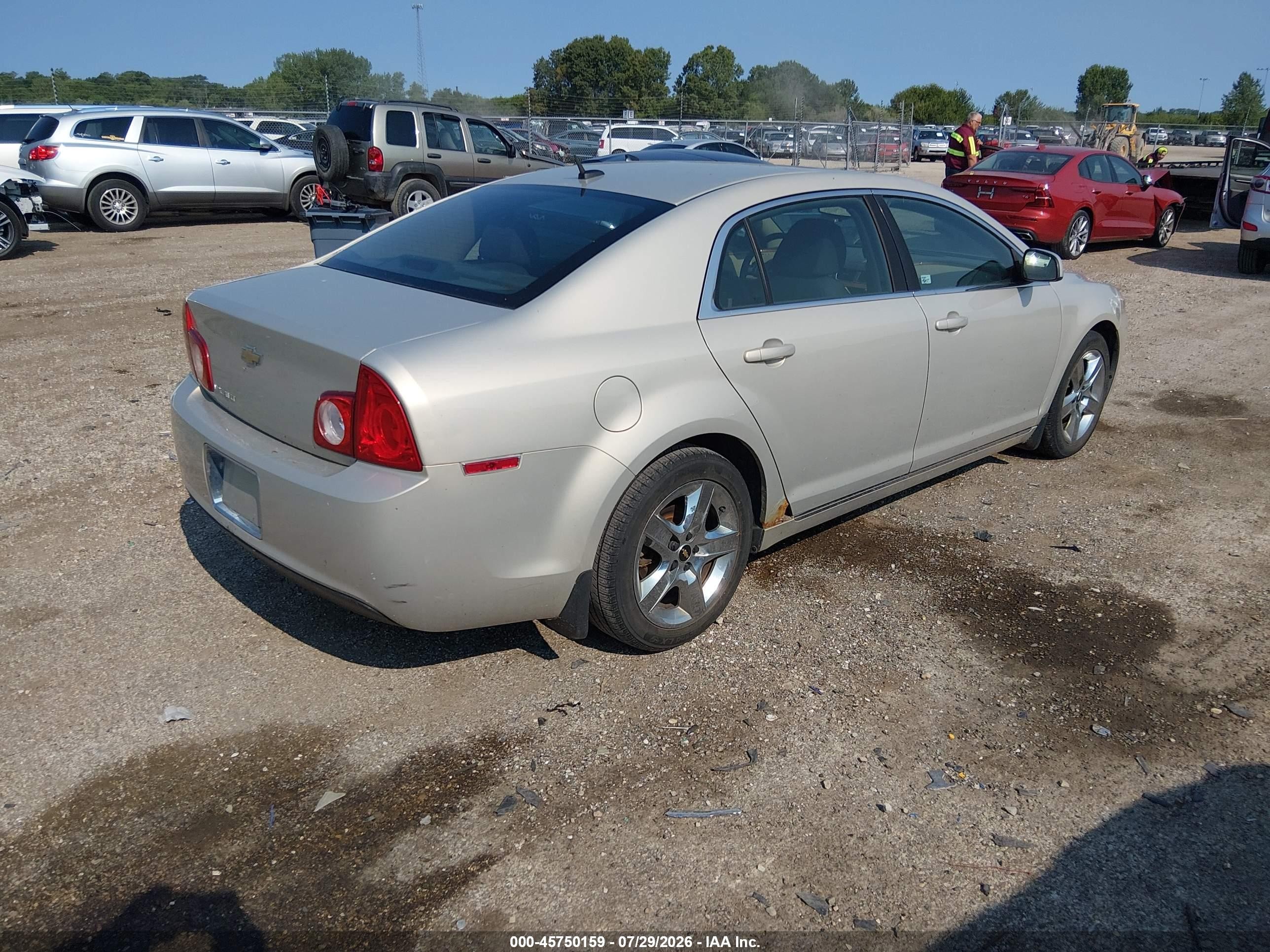 2010 Chevrolet Malibu Lt Tan vin: 1G1ZC5EB5AF134838