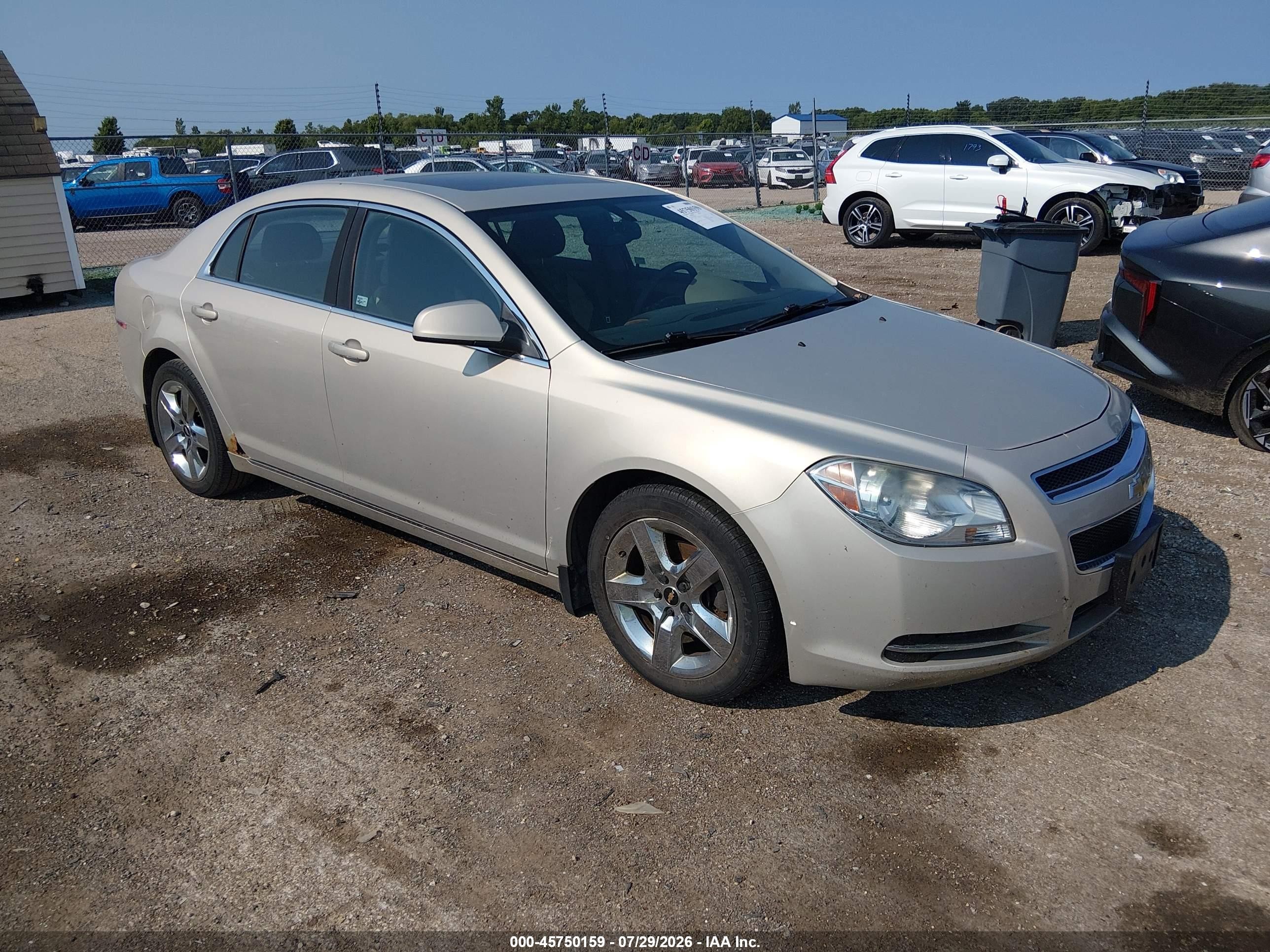 2010 Chevrolet Malibu Lt Желто-коричневый vin: 1G1ZC5EB5AF134838