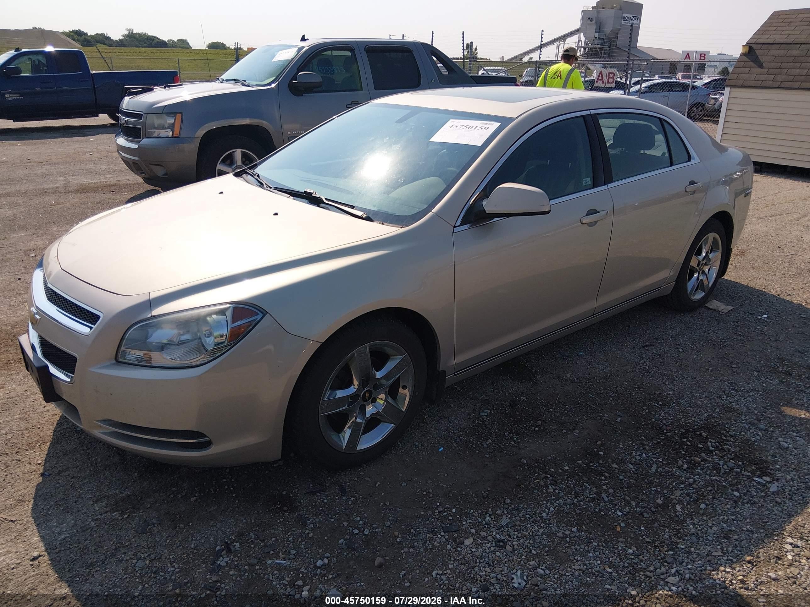 2010 Chevrolet Malibu Lt Tan vin: 1G1ZC5EB5AF134838