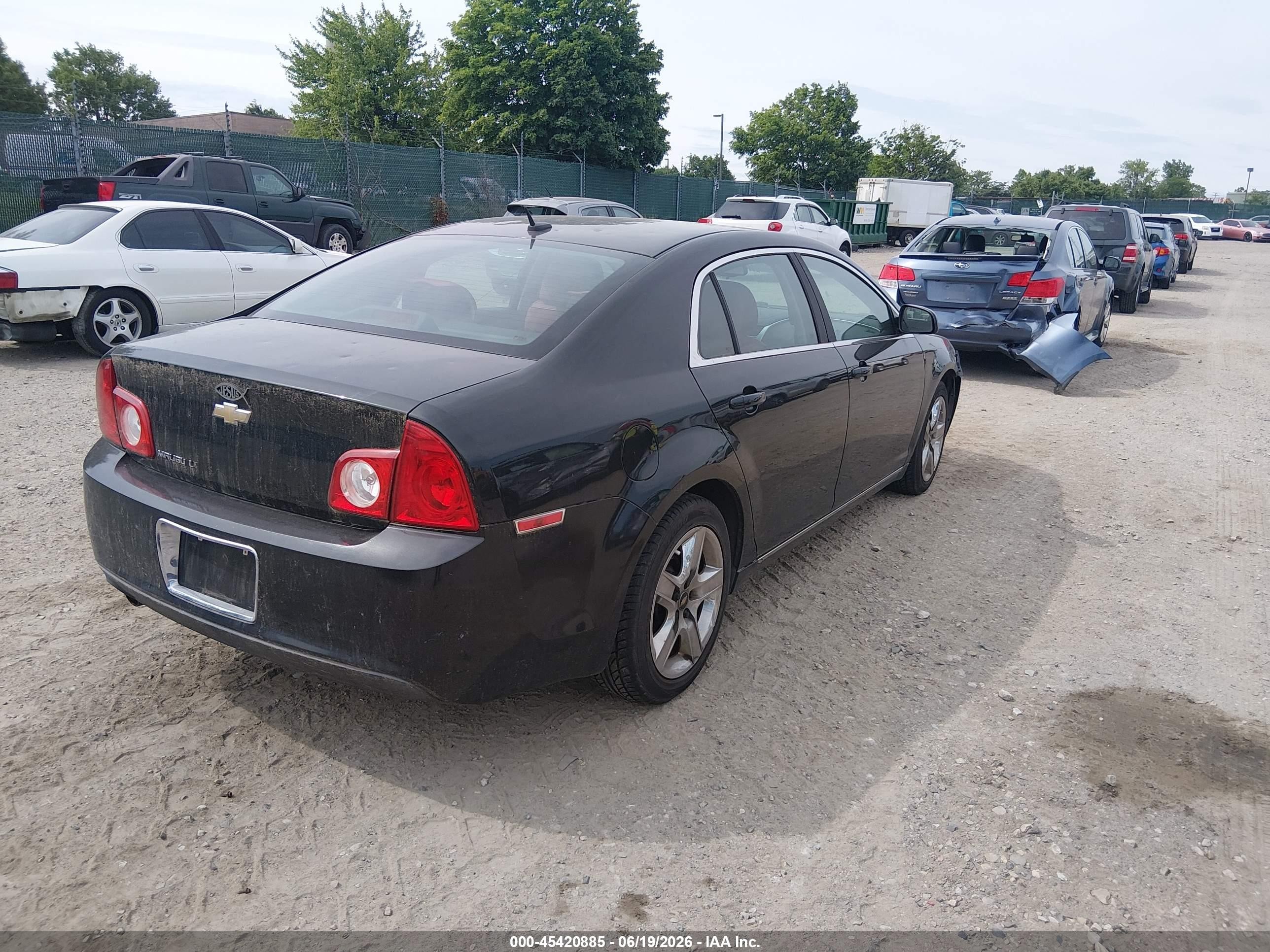 2010 Chevrolet Malibu Lt Black vin: 1G1ZC5EB7AF282912