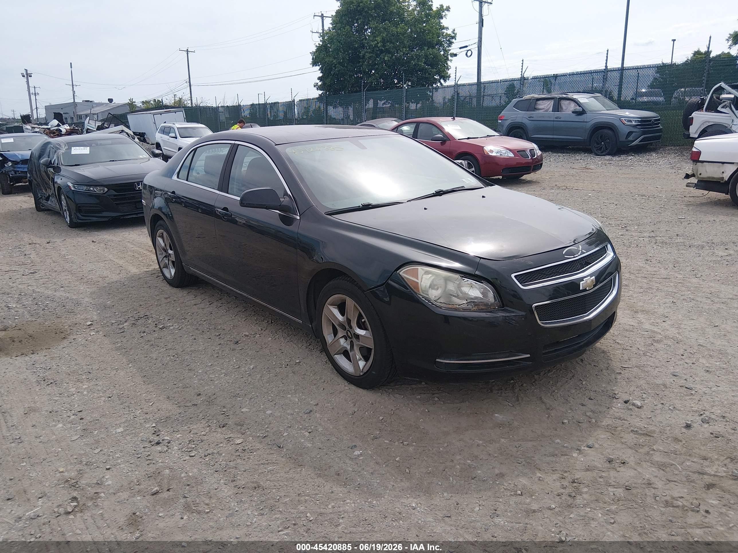 2010 Chevrolet Malibu Lt Black vin: 1G1ZC5EB7AF282912