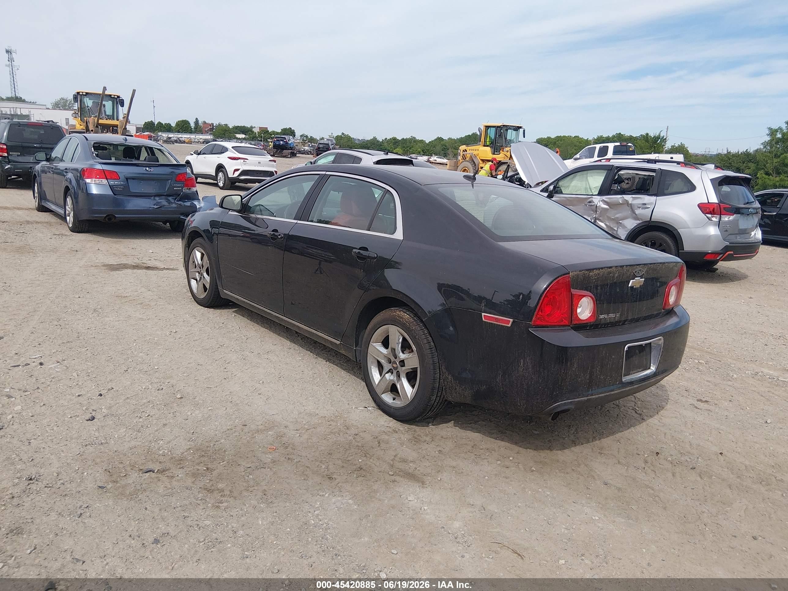 2010 Chevrolet Malibu Lt Black vin: 1G1ZC5EB7AF282912