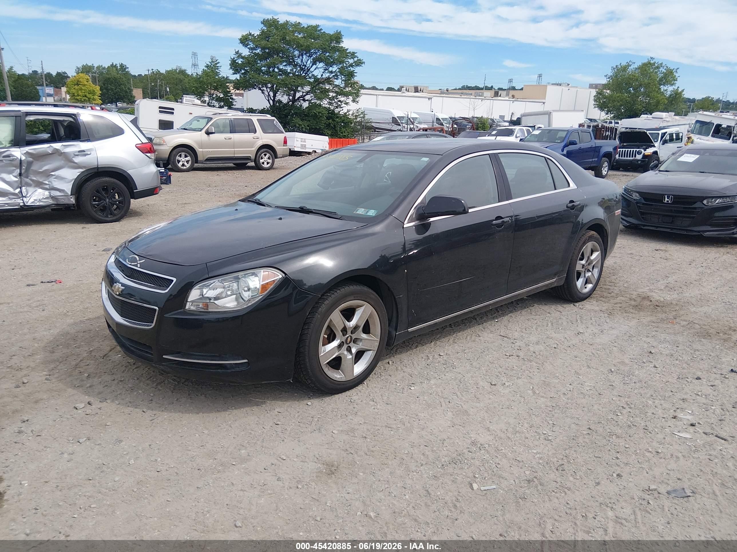 2010 Chevrolet Malibu Lt Black vin: 1G1ZC5EB7AF282912