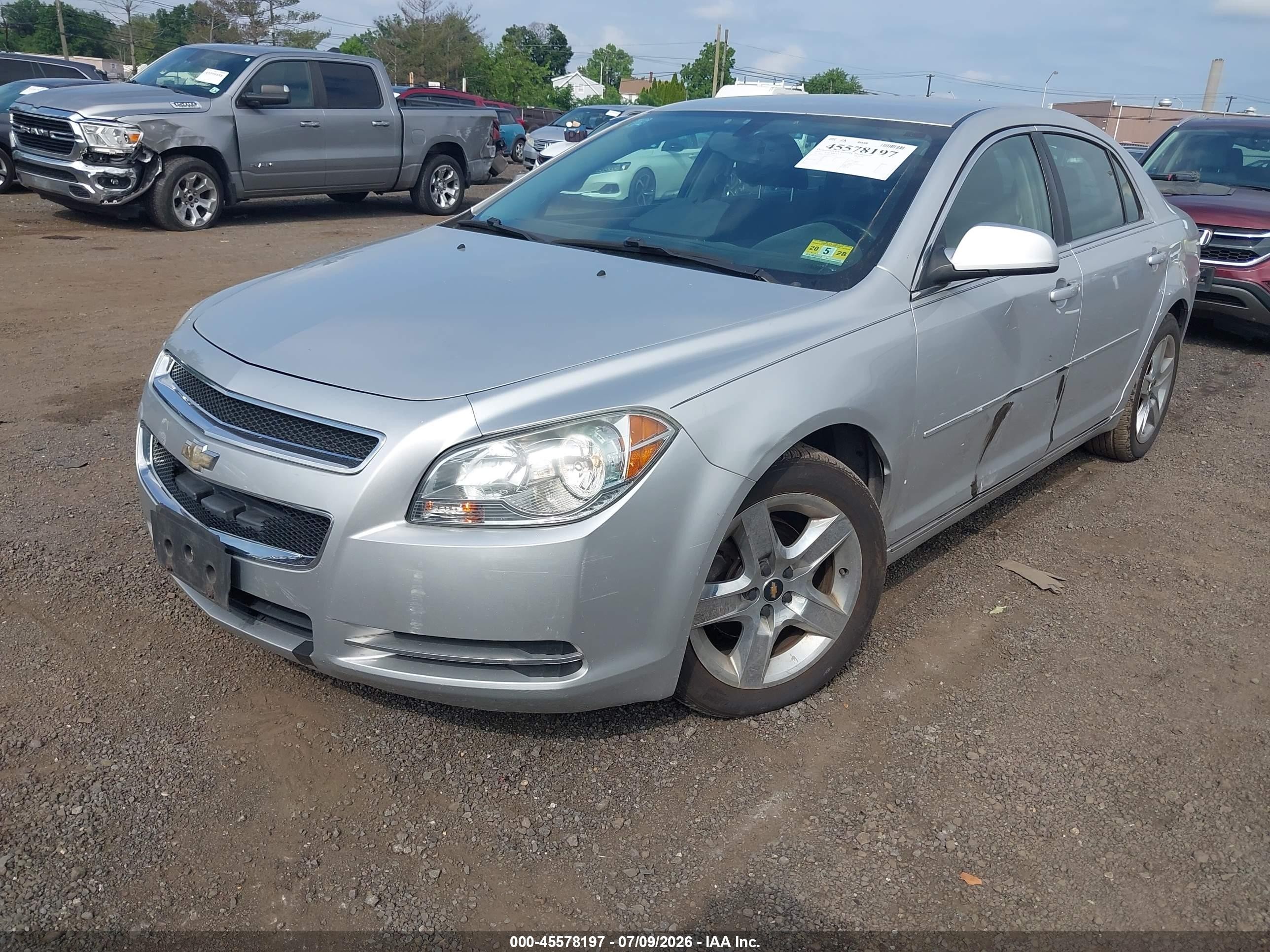 2010 Chevrolet Malibu Lt Silver vin: 1G1ZC5EB9A4128911
