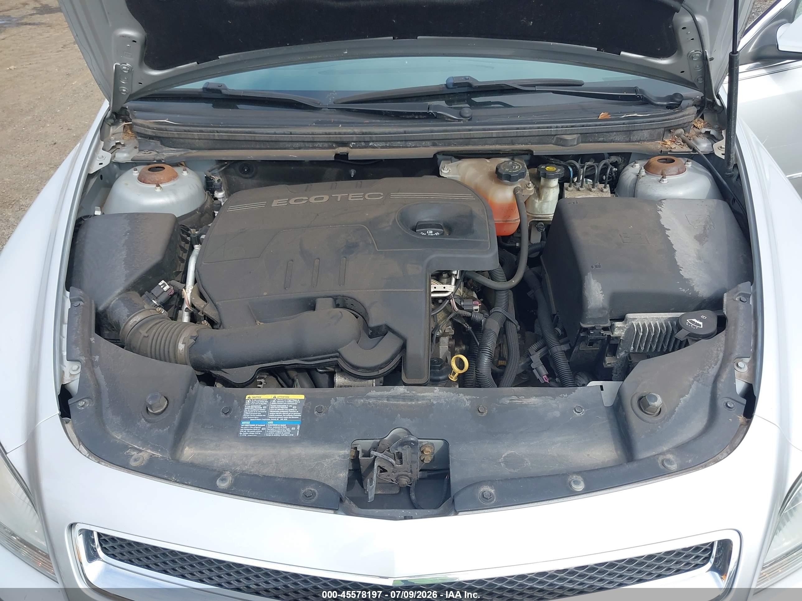 2010 Chevrolet Malibu Lt Silver vin: 1G1ZC5EB9A4128911