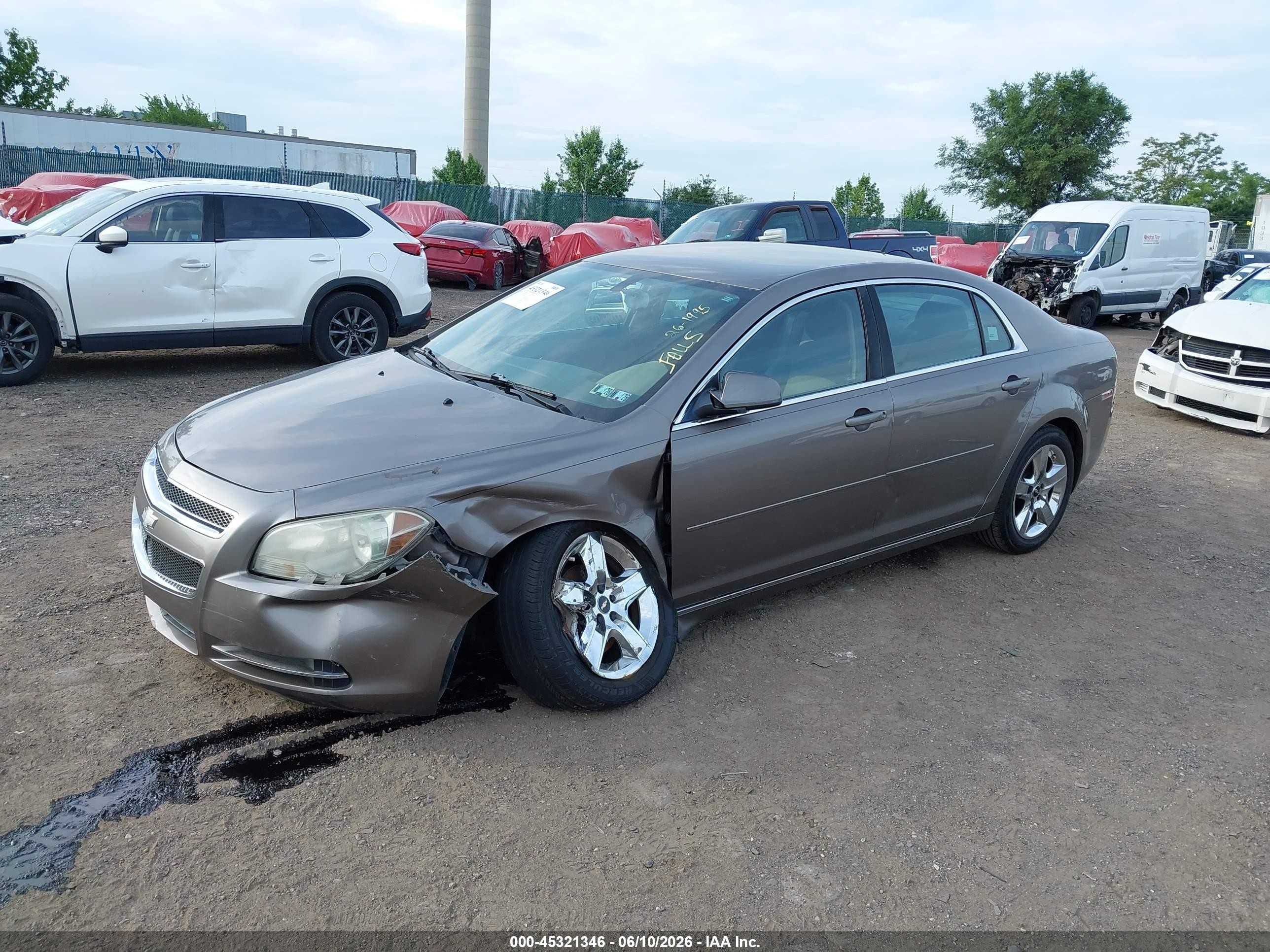 2010 Chevrolet Malibu Lt Beige vin: 1G1ZC5EB9AF297881
