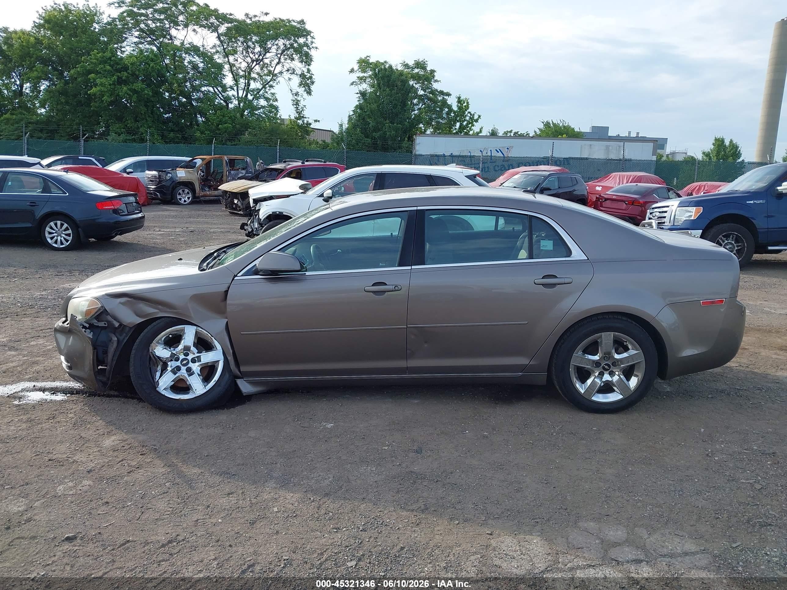 2010 Chevrolet Malibu Lt Beige vin: 1G1ZC5EB9AF297881