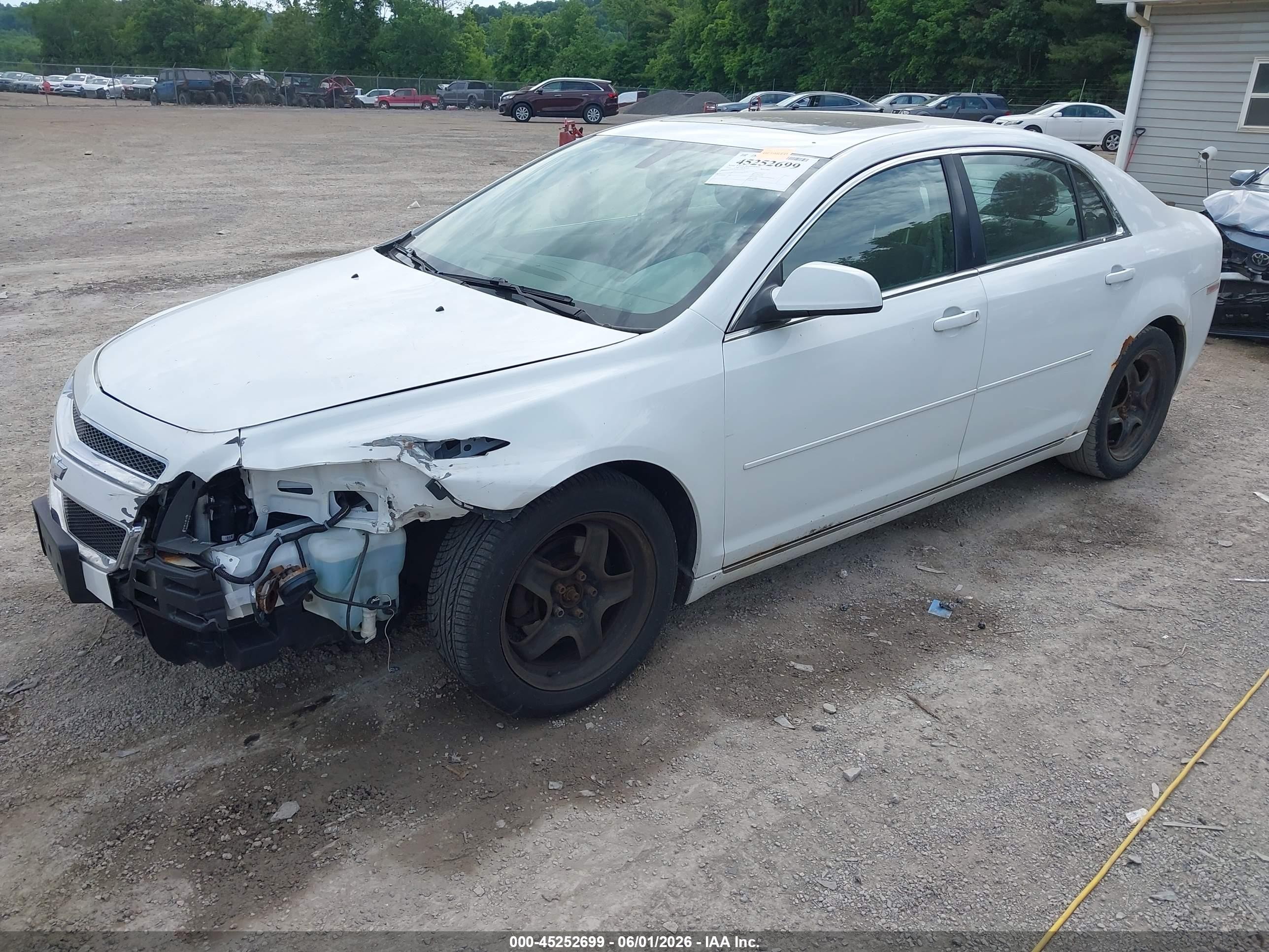 2010 Chevrolet Malibu Lt White vin: 1G1ZC5EBXAF258975