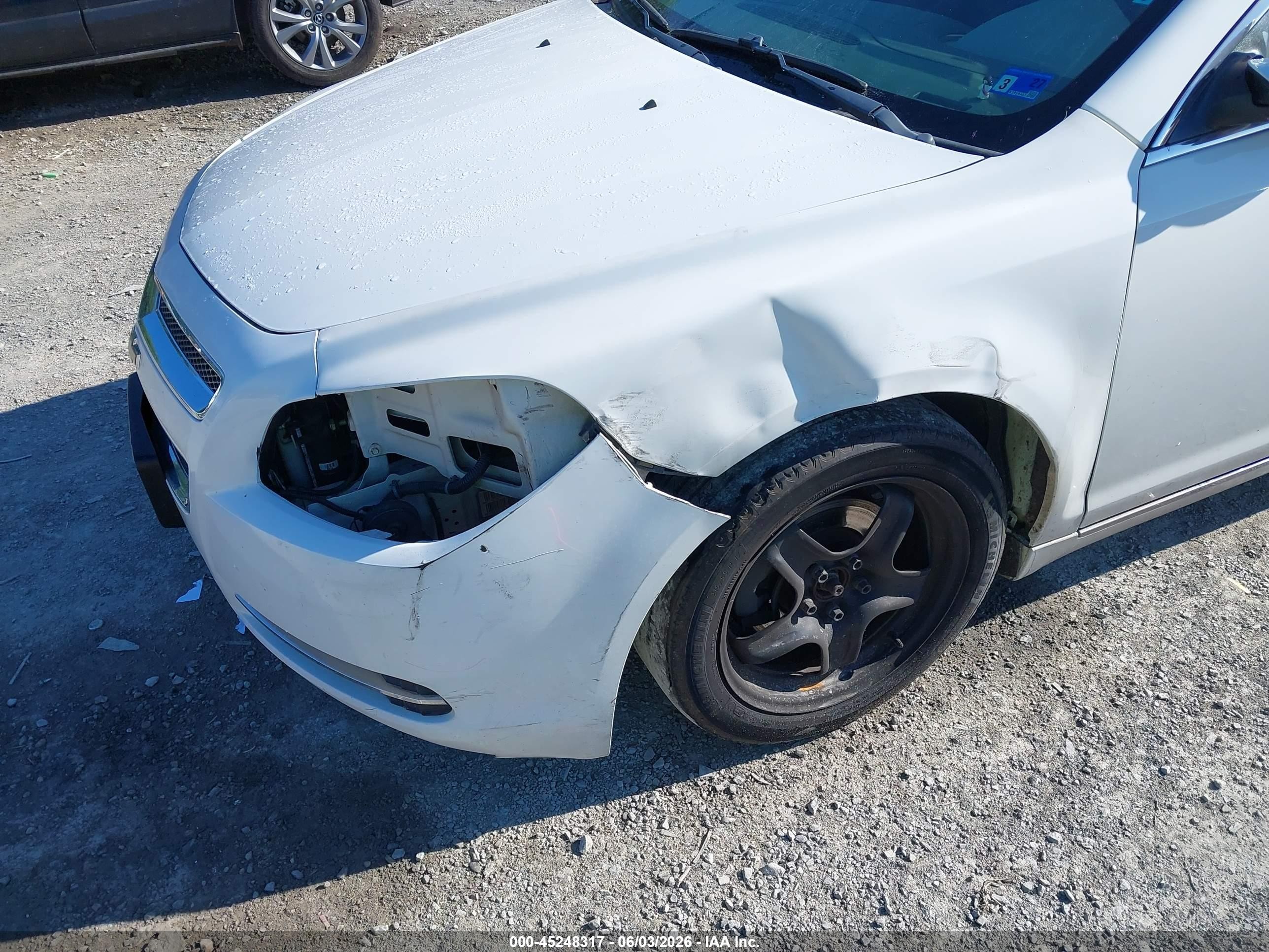 2010 Chevrolet Malibu Lt White vin: 1G1ZC5EBXAF271239