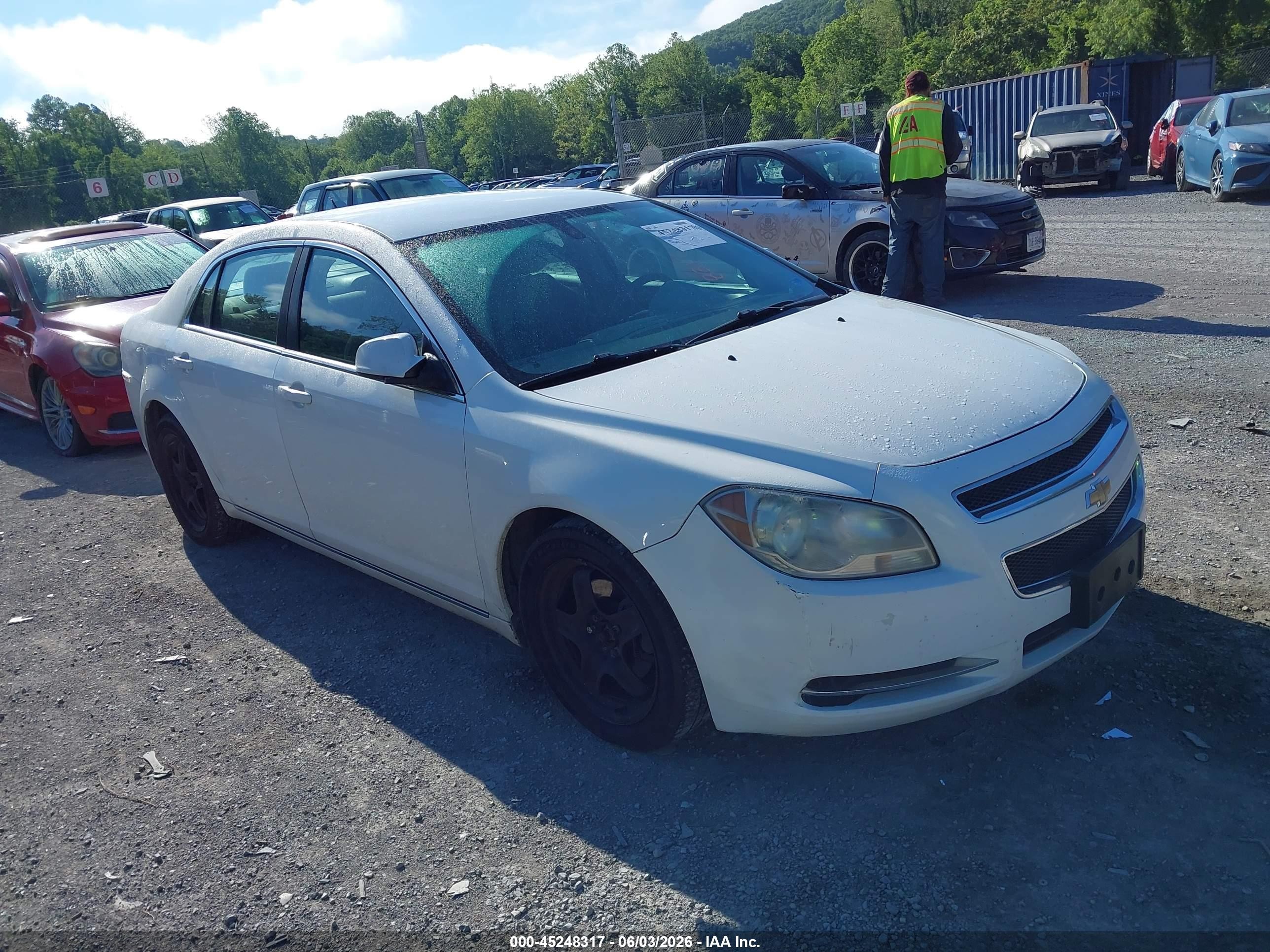 2010 Chevrolet Malibu Lt White vin: 1G1ZC5EBXAF271239