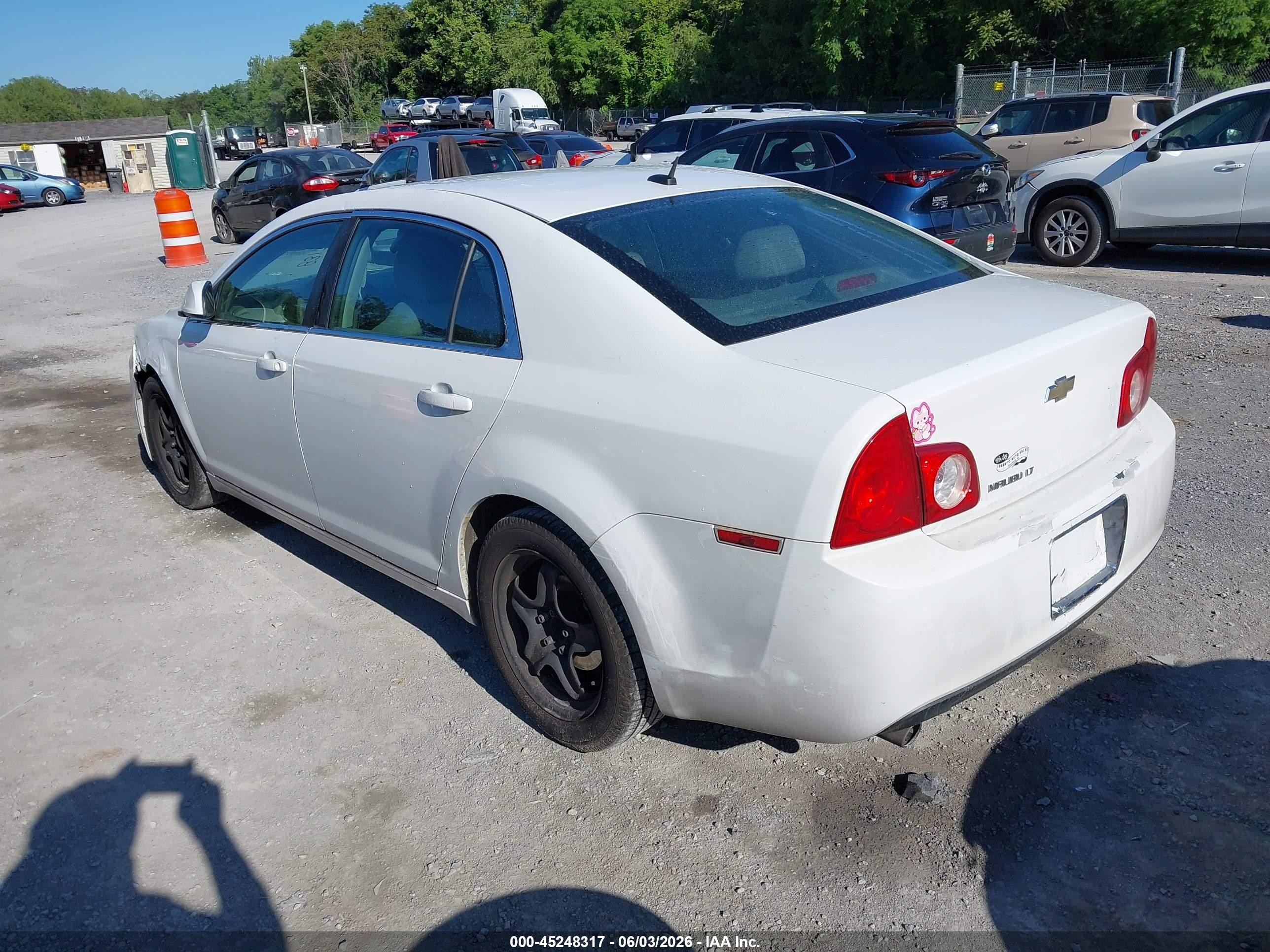 2010 Chevrolet Malibu Lt White vin: 1G1ZC5EBXAF271239