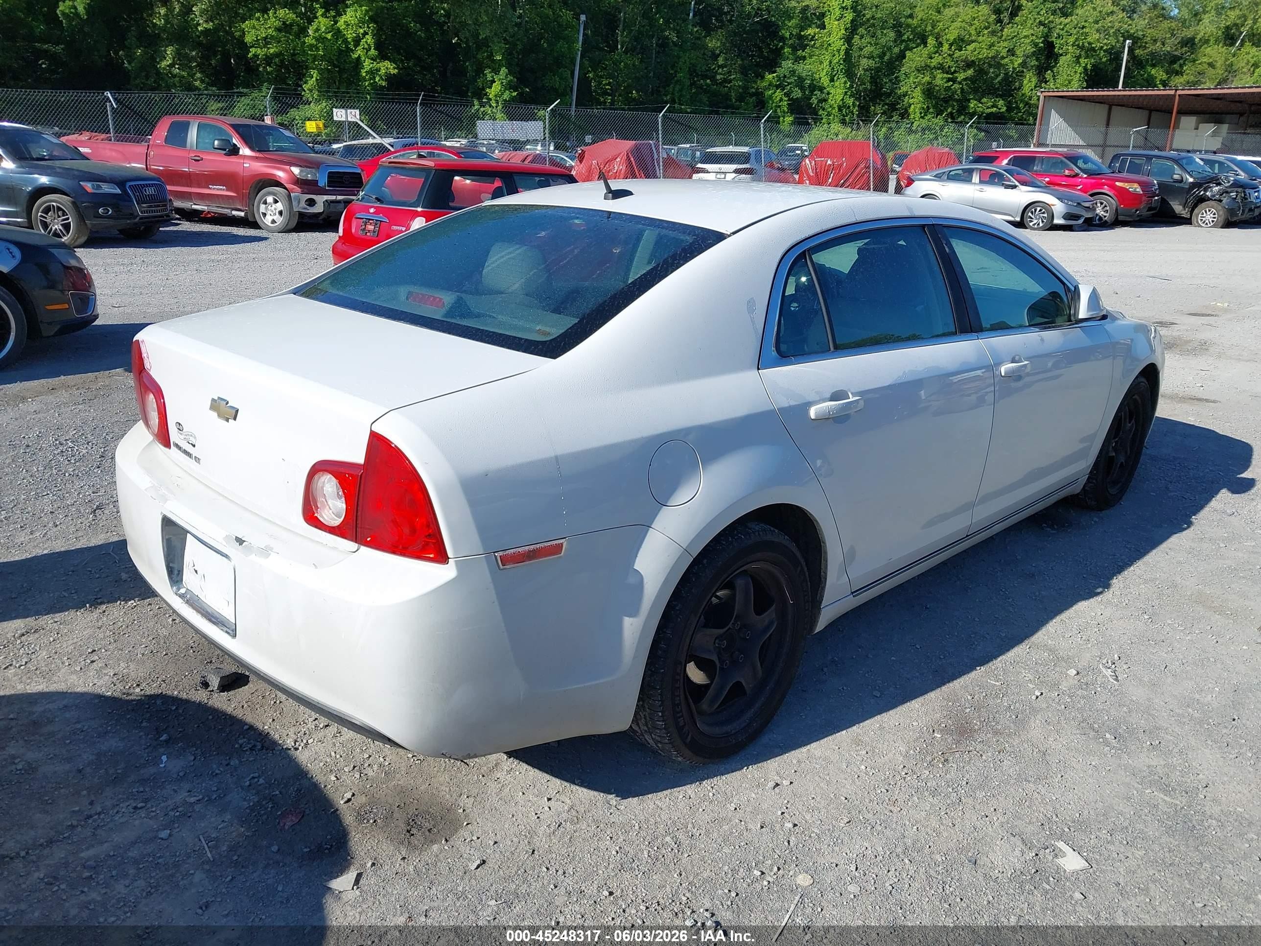 2010 Chevrolet Malibu Lt White vin: 1G1ZC5EBXAF271239
