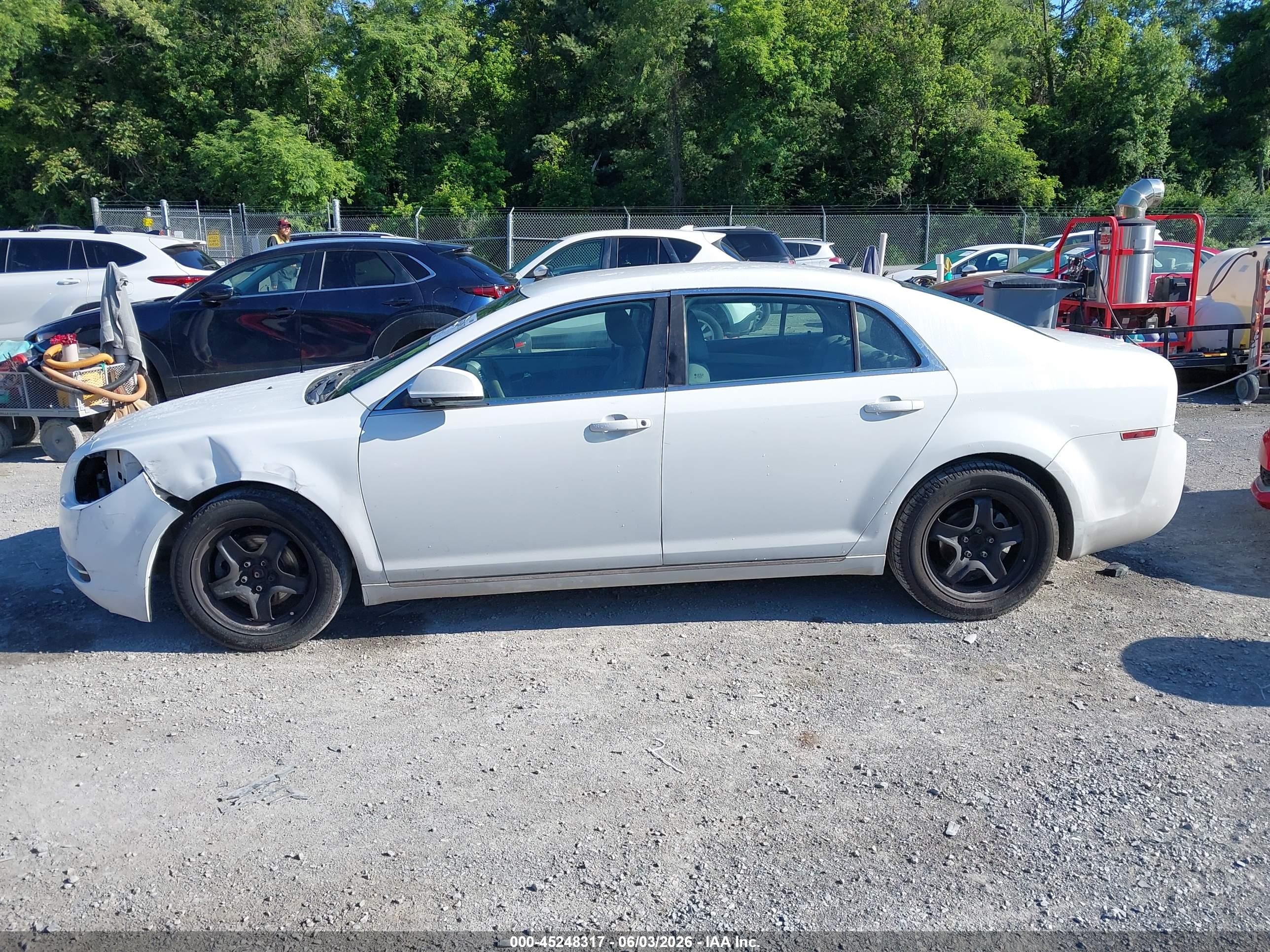 2010 Chevrolet Malibu Lt White vin: 1G1ZC5EBXAF271239
