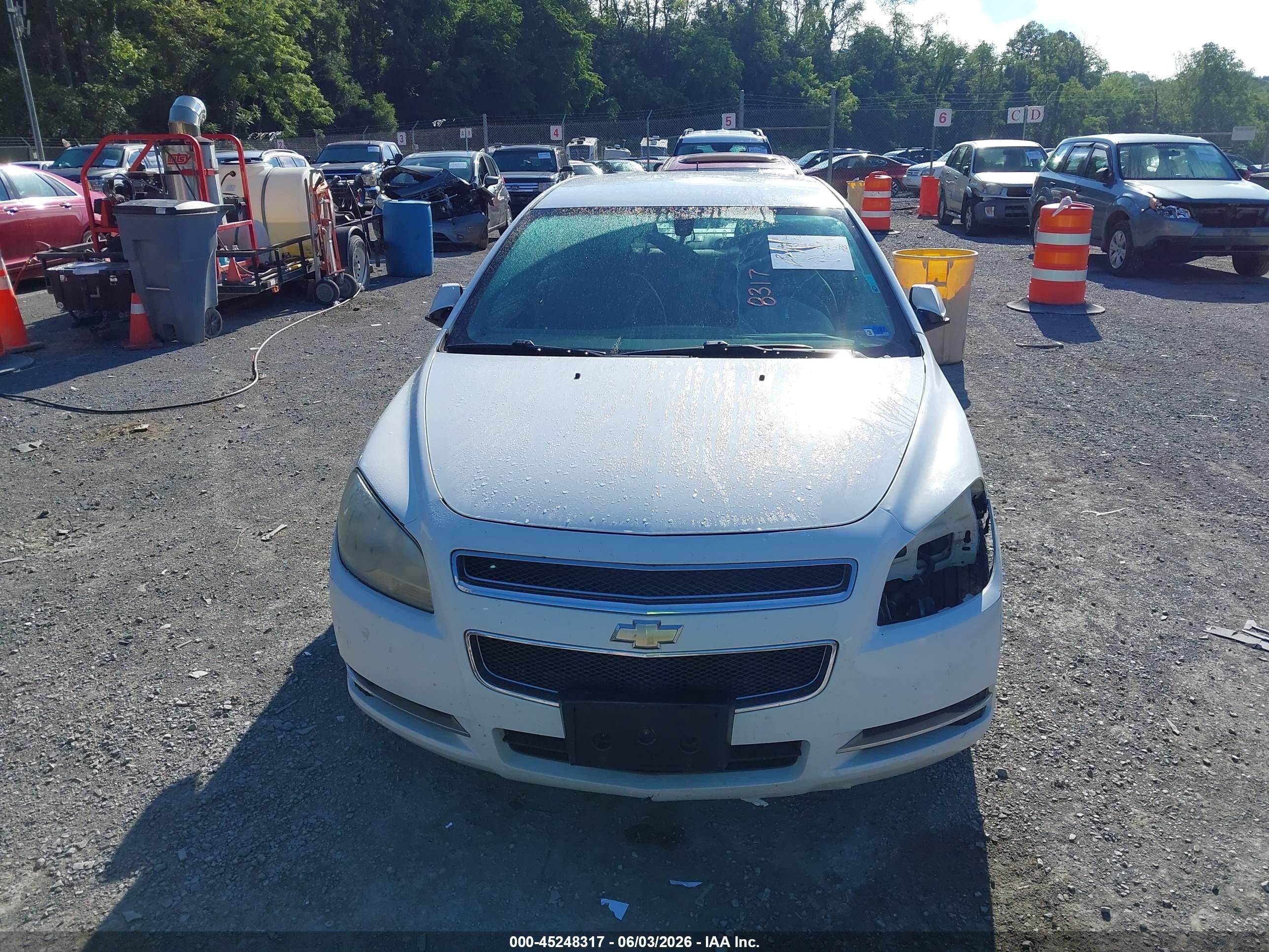 2010 Chevrolet Malibu Lt White vin: 1G1ZC5EBXAF271239