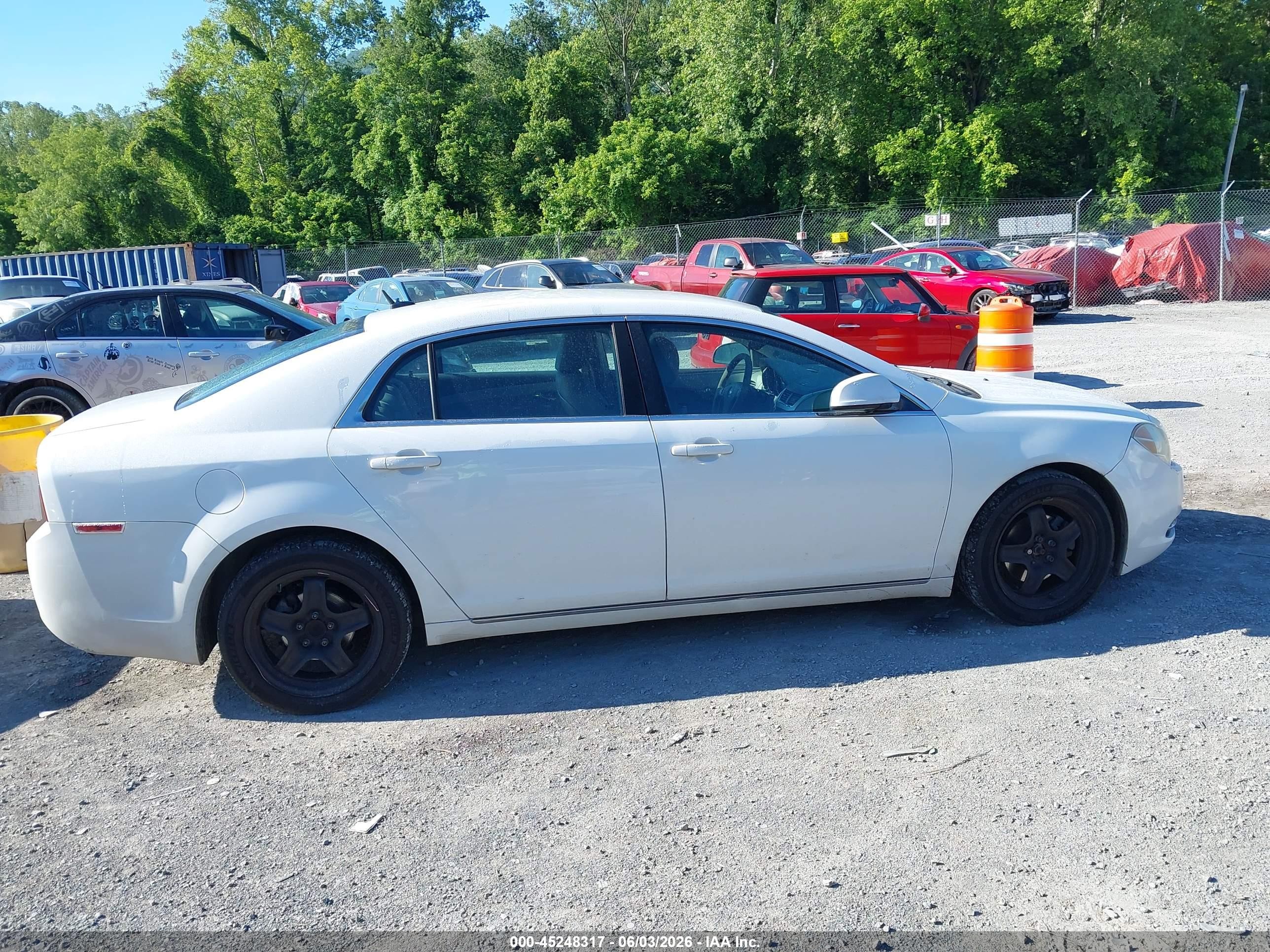 2010 Chevrolet Malibu Lt White vin: 1G1ZC5EBXAF271239