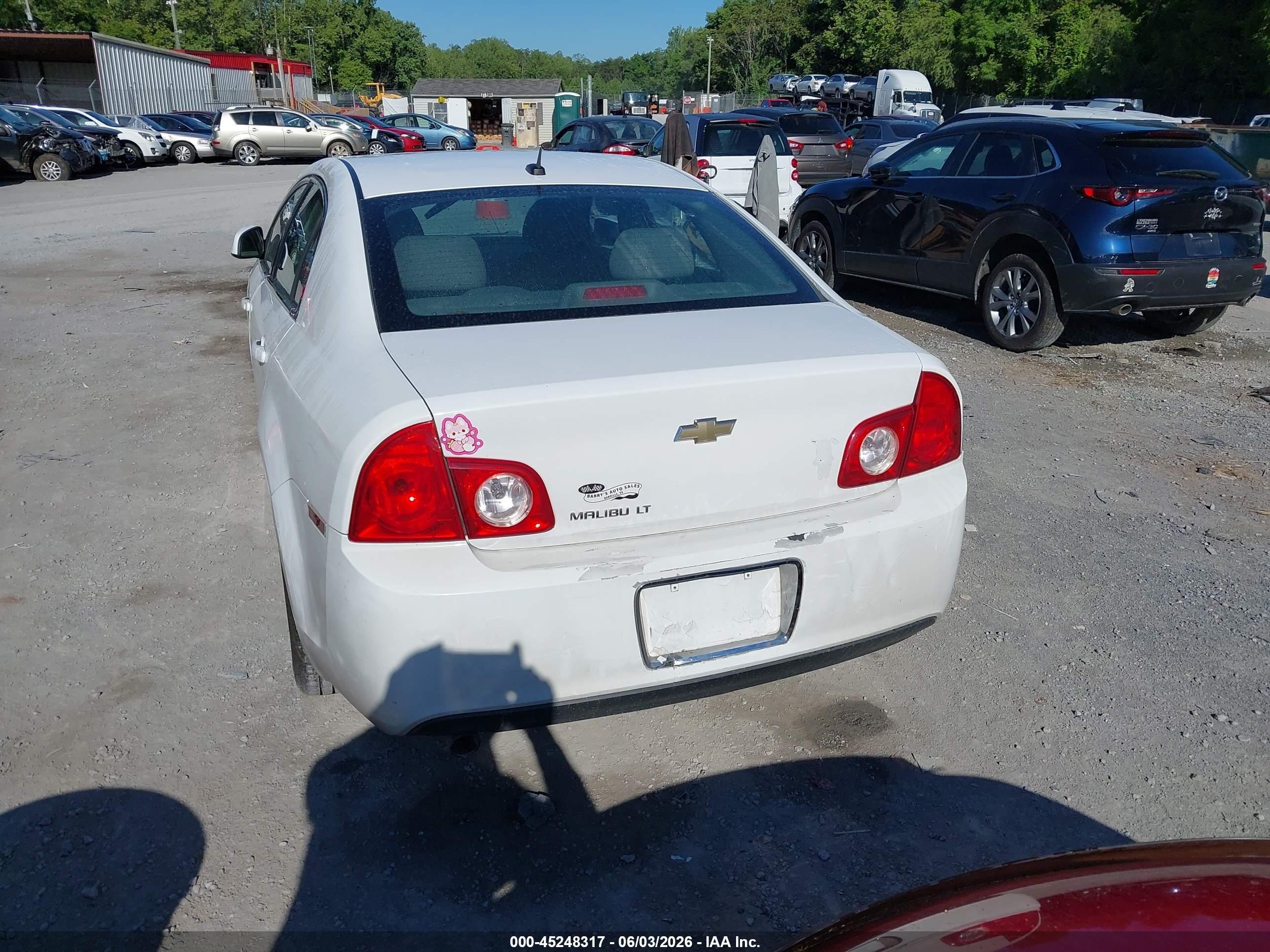 2010 Chevrolet Malibu Lt White vin: 1G1ZC5EBXAF271239