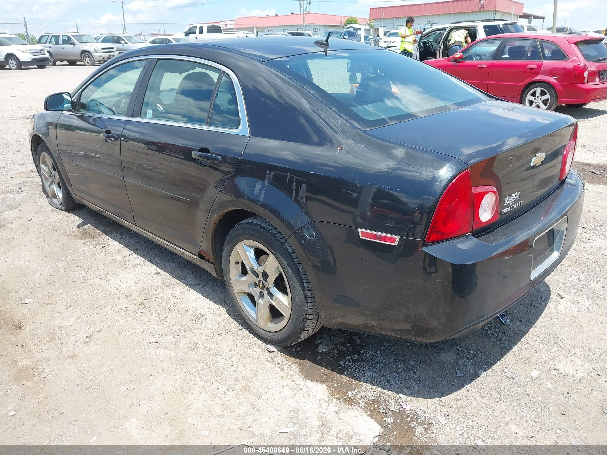2010 Chevrolet Malibu Lt Black vin: 1G1ZC5EBXAF285755