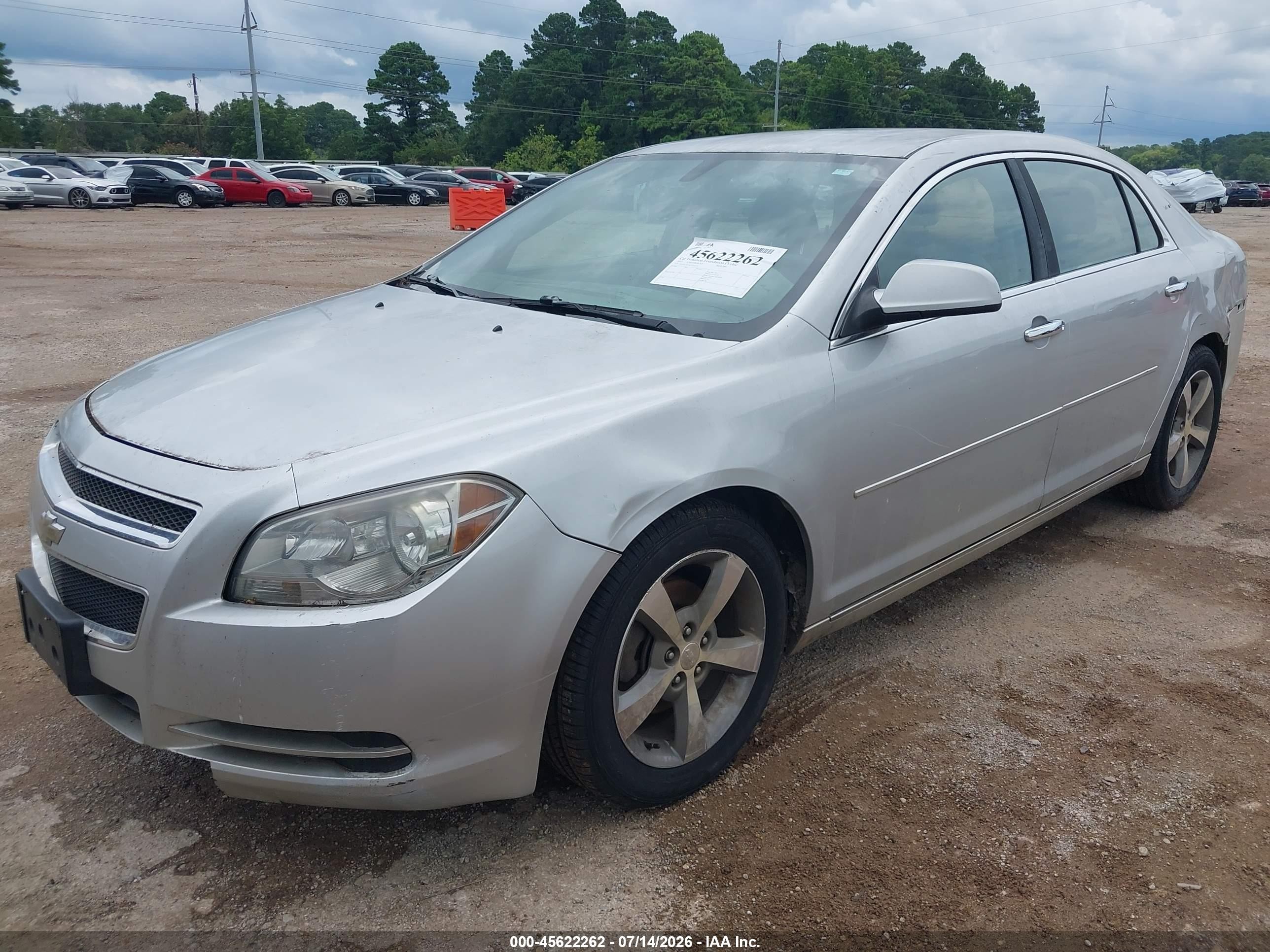 2012 Chevrolet Malibu 1lt Silver vin: 1G1ZC5EU0CF254177