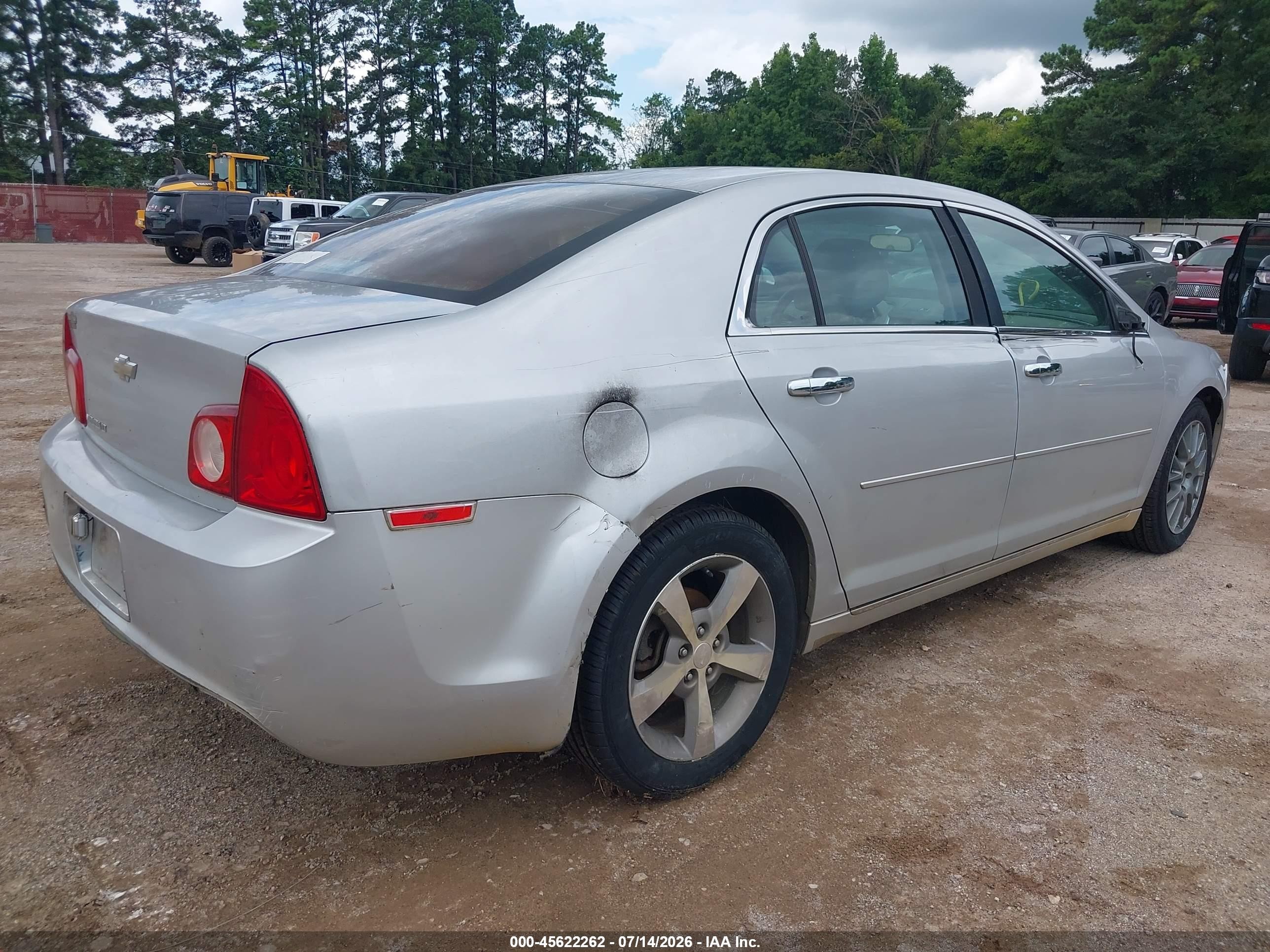 2012 Chevrolet Malibu 1lt Silver vin: 1G1ZC5EU0CF254177