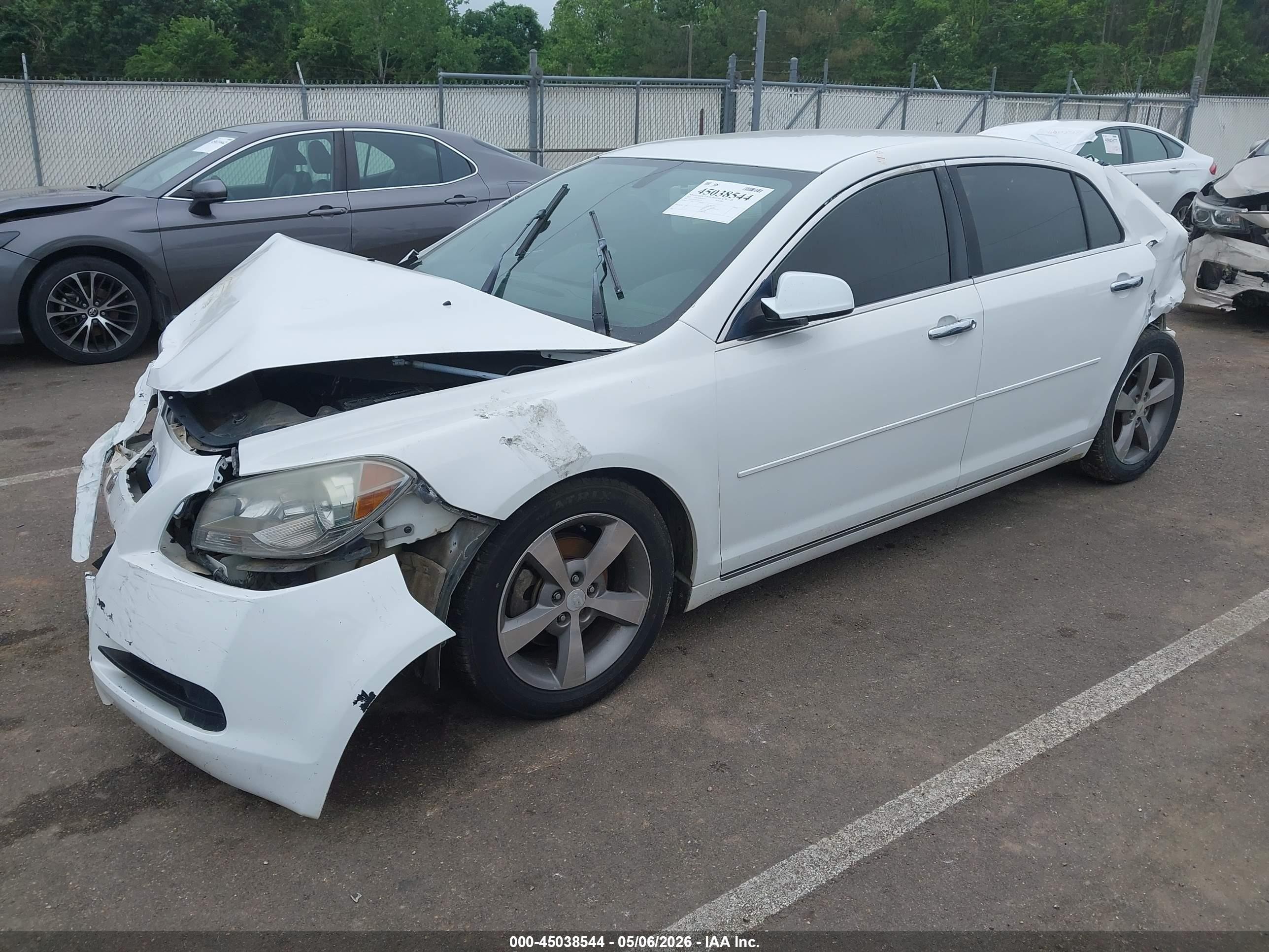 2012 Chevrolet Malibu 1lt White vin: 1G1ZC5EU4CF142319
