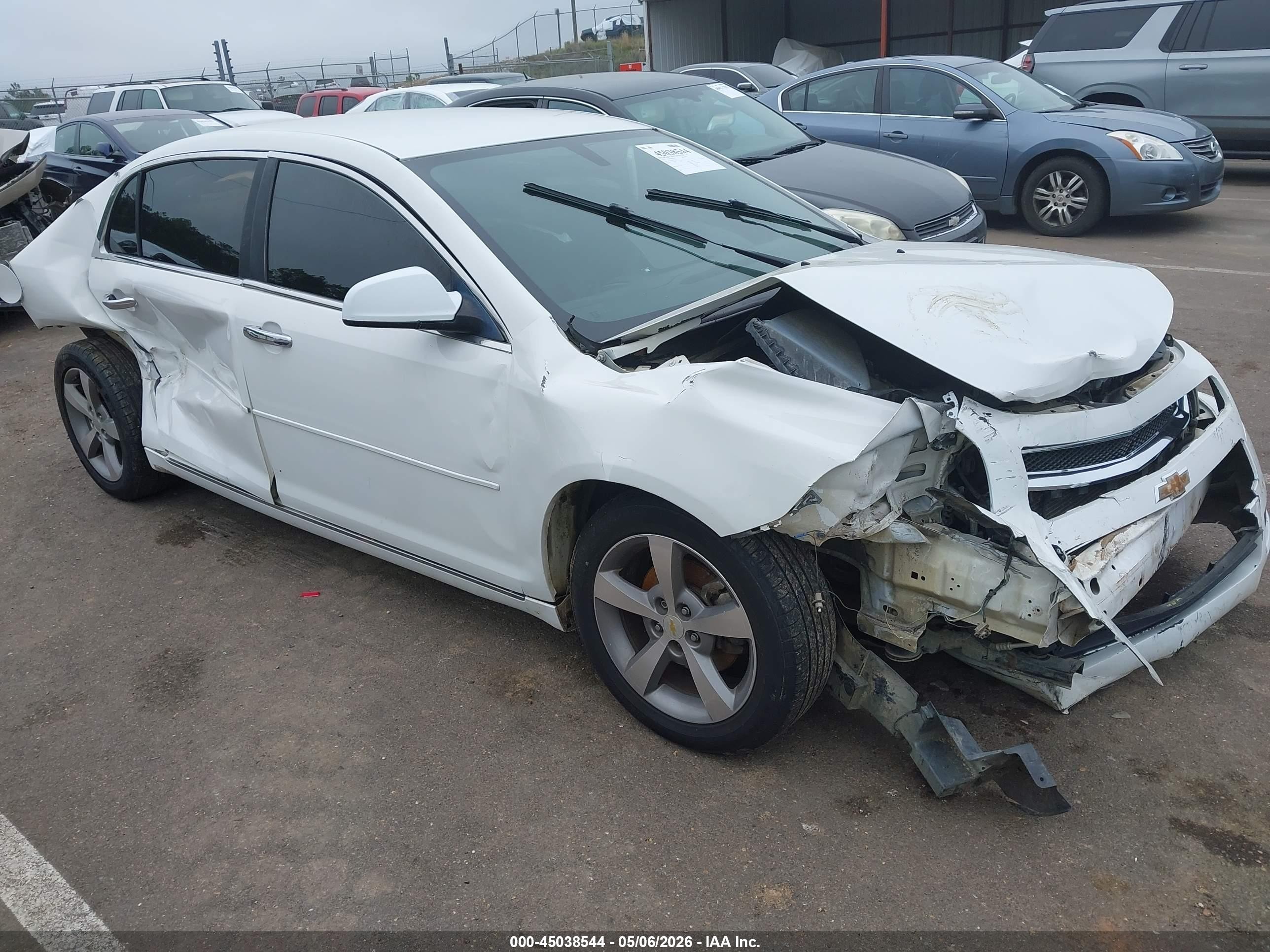 2012 Chevrolet Malibu 1lt White vin: 1G1ZC5EU4CF142319