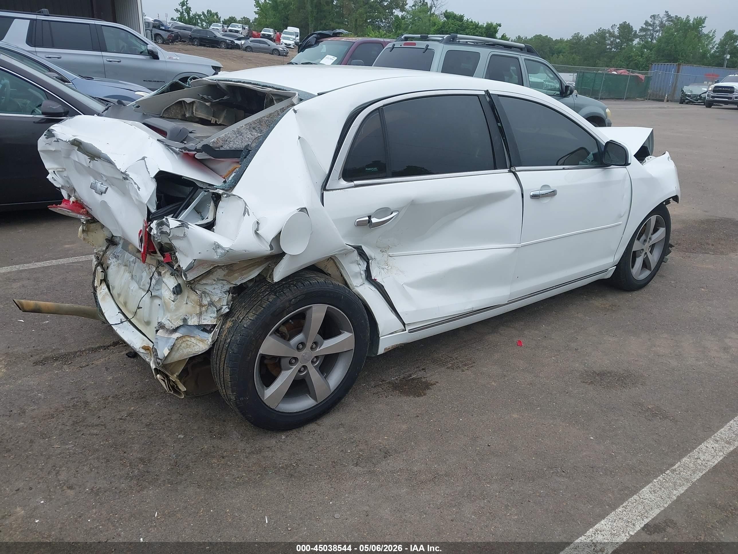 2012 Chevrolet Malibu 1lt White vin: 1G1ZC5EU4CF142319
