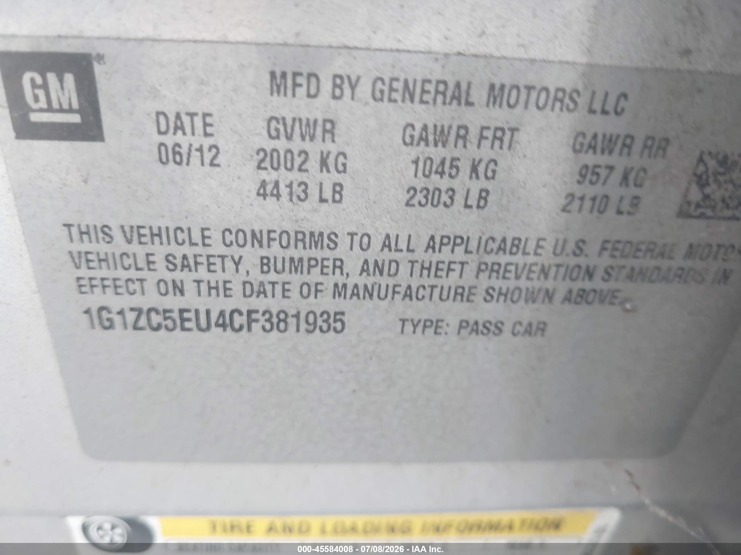 2012 Chevrolet Malibu 1lt Silver vin: 1G1ZC5EU4CF381935