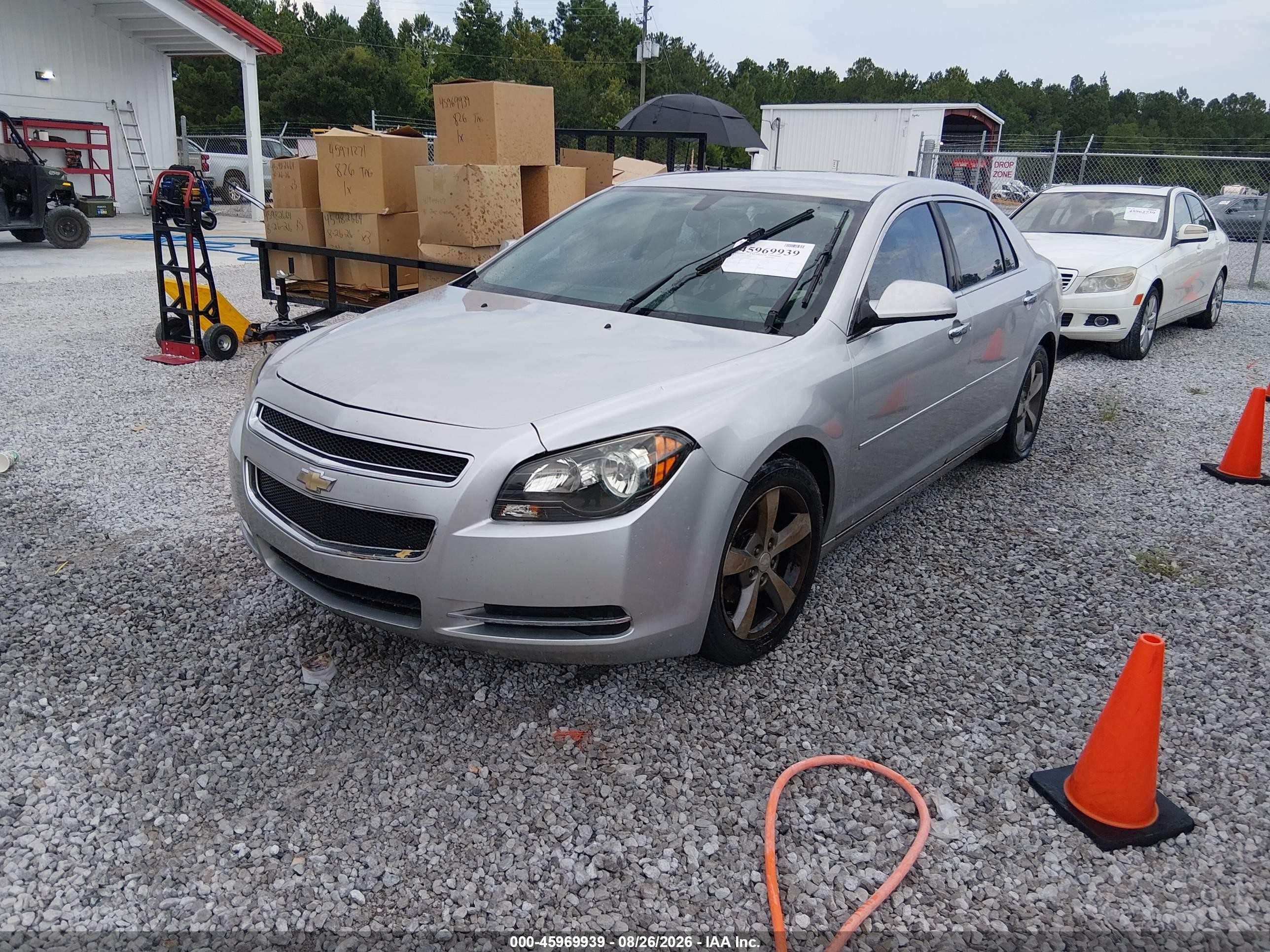 2012 Chevrolet Malibu 1lt Silver vin: 1G1ZC5EU5CF266602