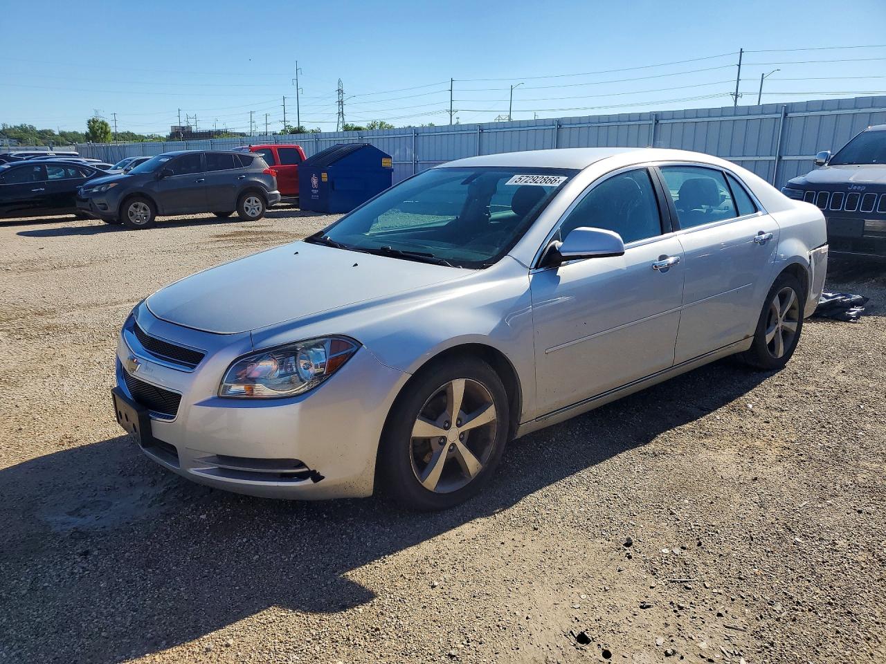 2012 Chevrolet Malibu 1lt Silver vin: 1G1ZC5EU7CF302855