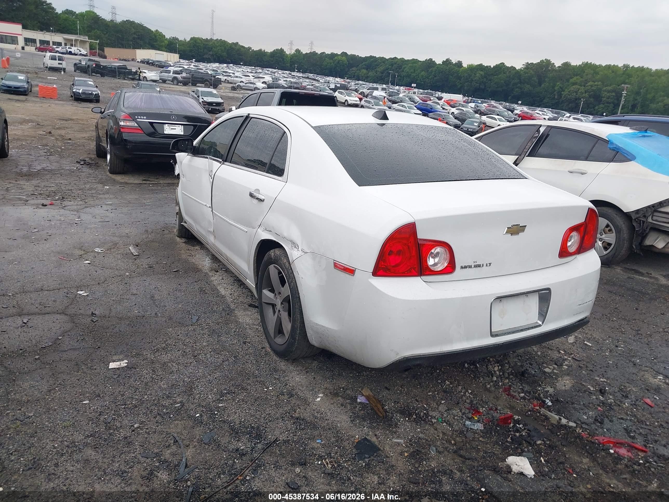 2012 Chevrolet Malibu 1lt White vin: 1G1ZC5EU7CF379970