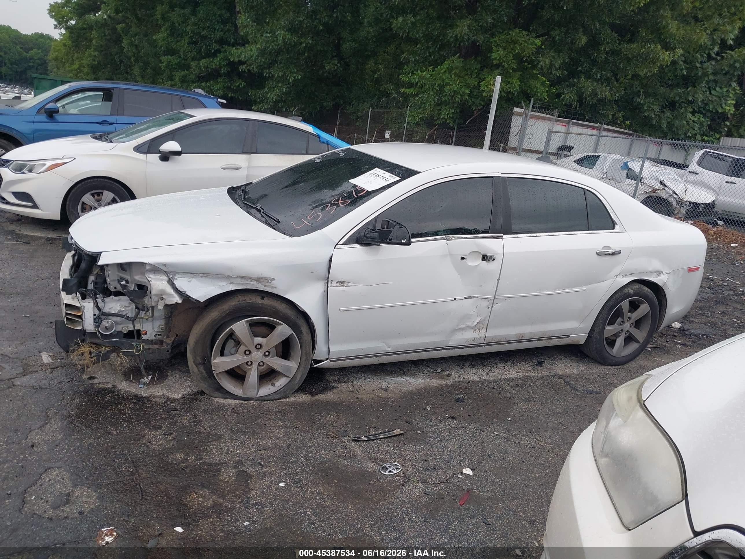 2012 Chevrolet Malibu 1lt White vin: 1G1ZC5EU7CF379970