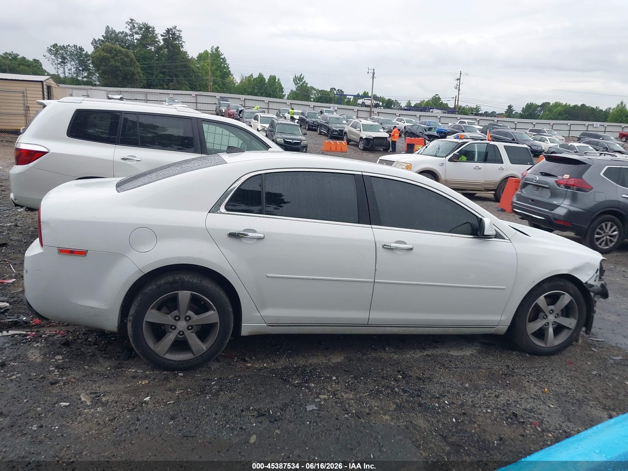 2012 Chevrolet Malibu 1lt White vin: 1G1ZC5EU7CF379970