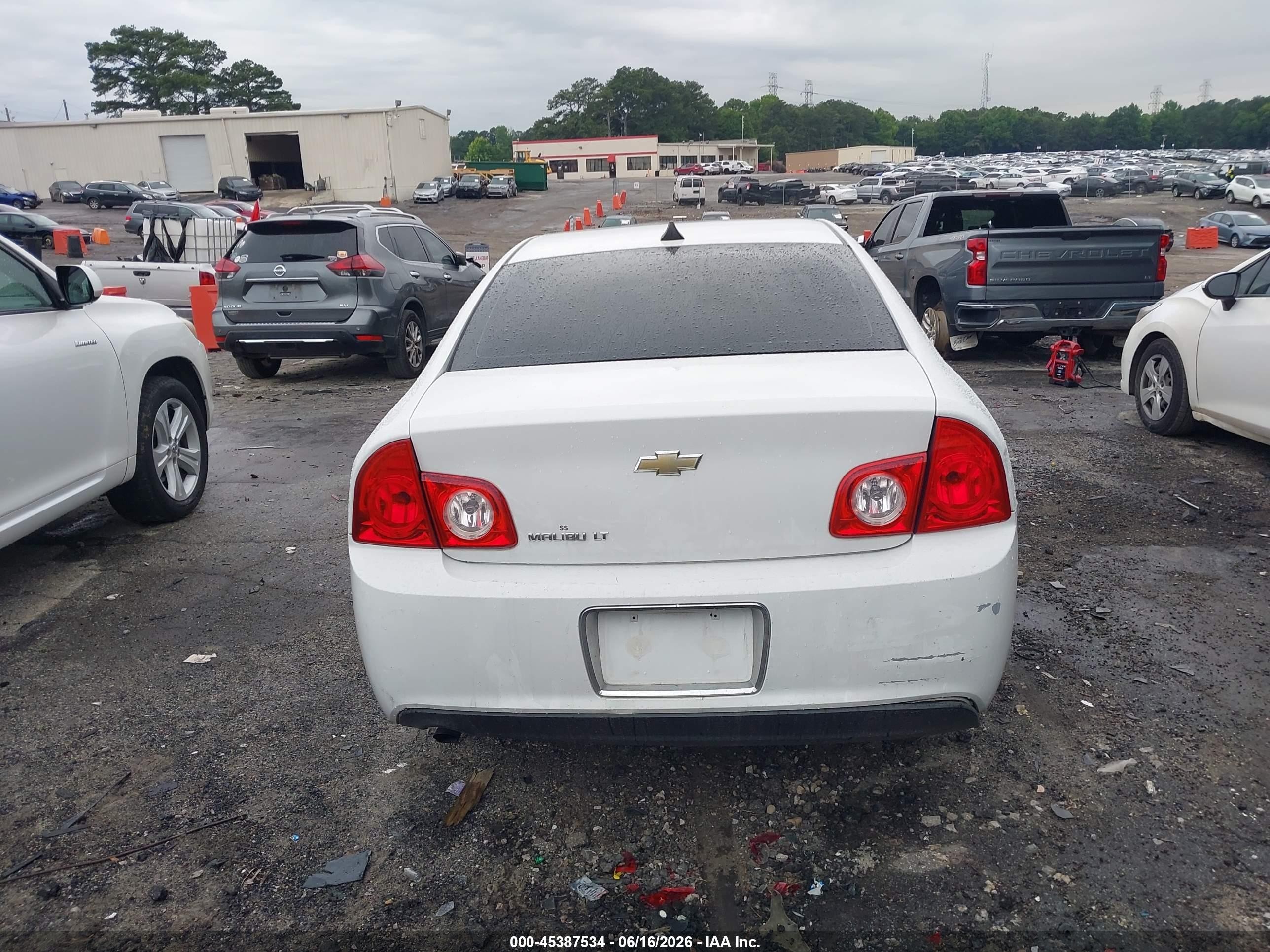 2012 Chevrolet Malibu 1lt White vin: 1G1ZC5EU7CF379970