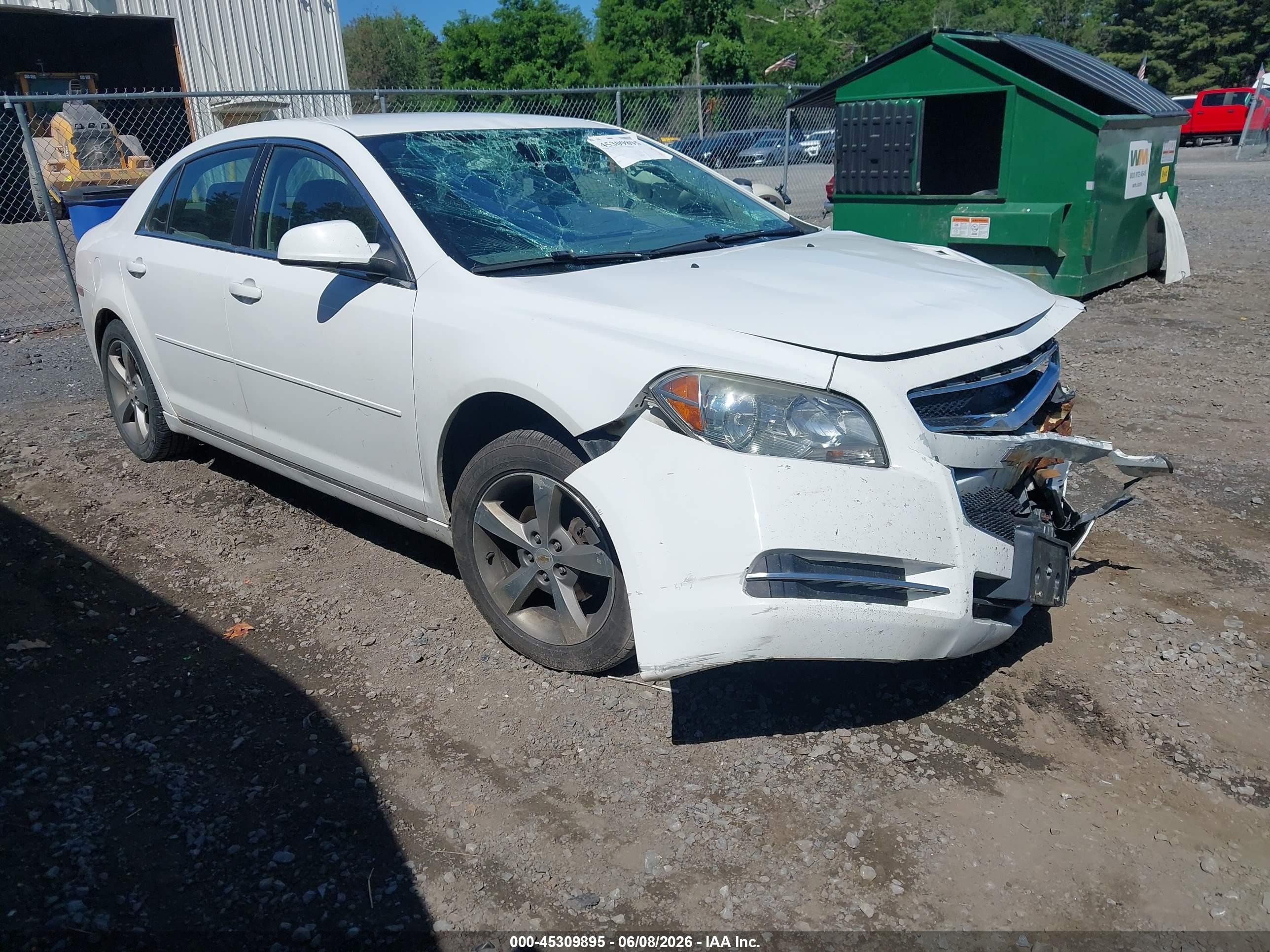 2011 Chevrolet Malibu 1lt White vin: 1G1ZC5EU8BF317766