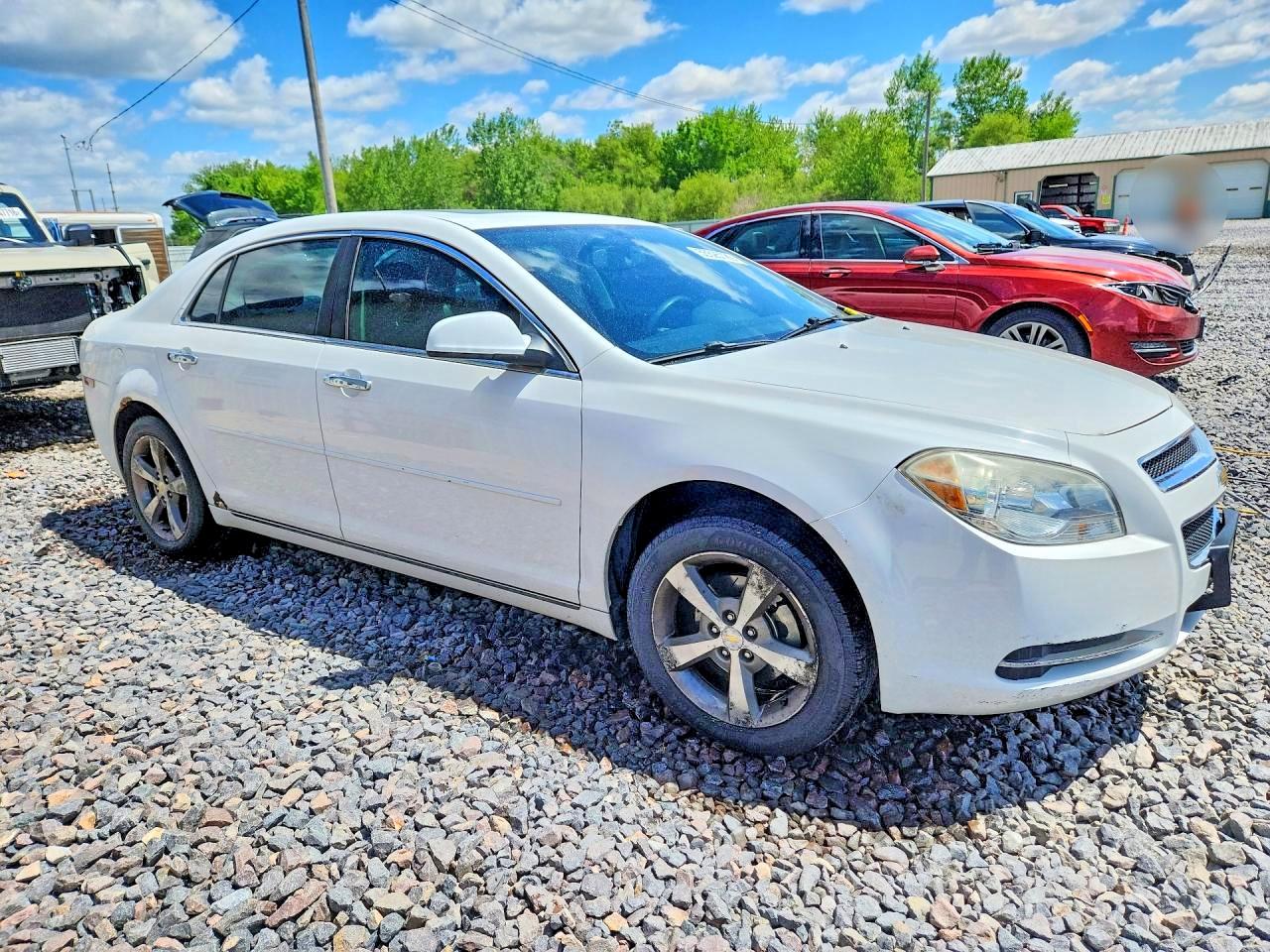 2012 Chevrolet Malibu 1lt White vin: 1G1ZC5EU8CF133963