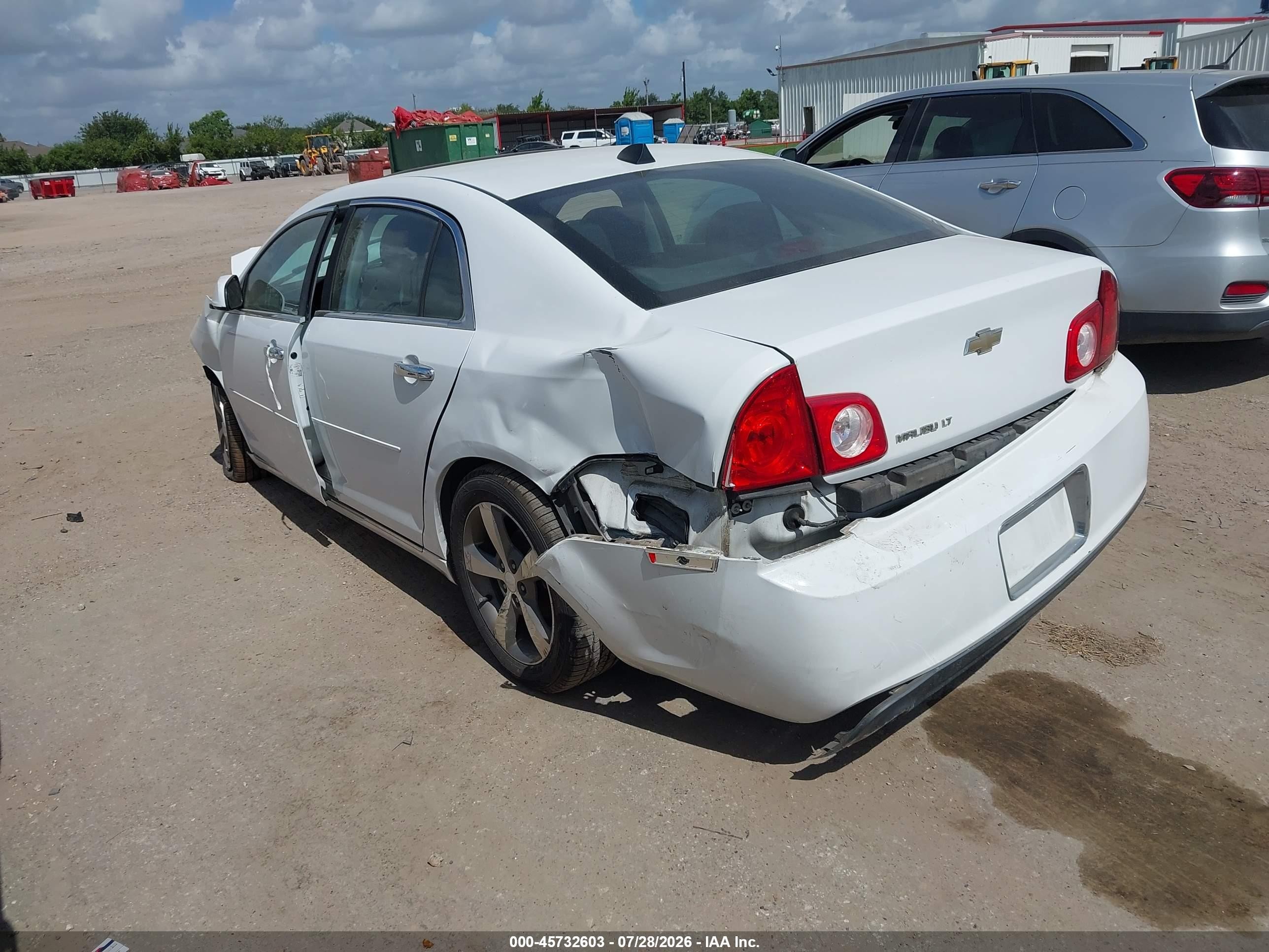 2012 Chevrolet Malibu 1lt White vin: 1G1ZC5EU8CF397166