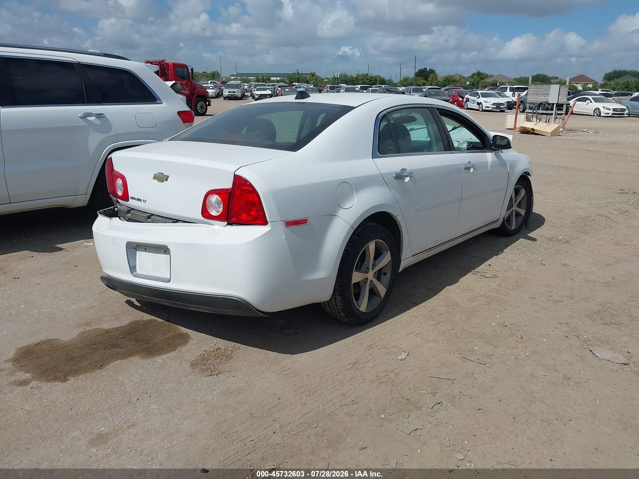 2012 Chevrolet Malibu 1lt White vin: 1G1ZC5EU8CF397166