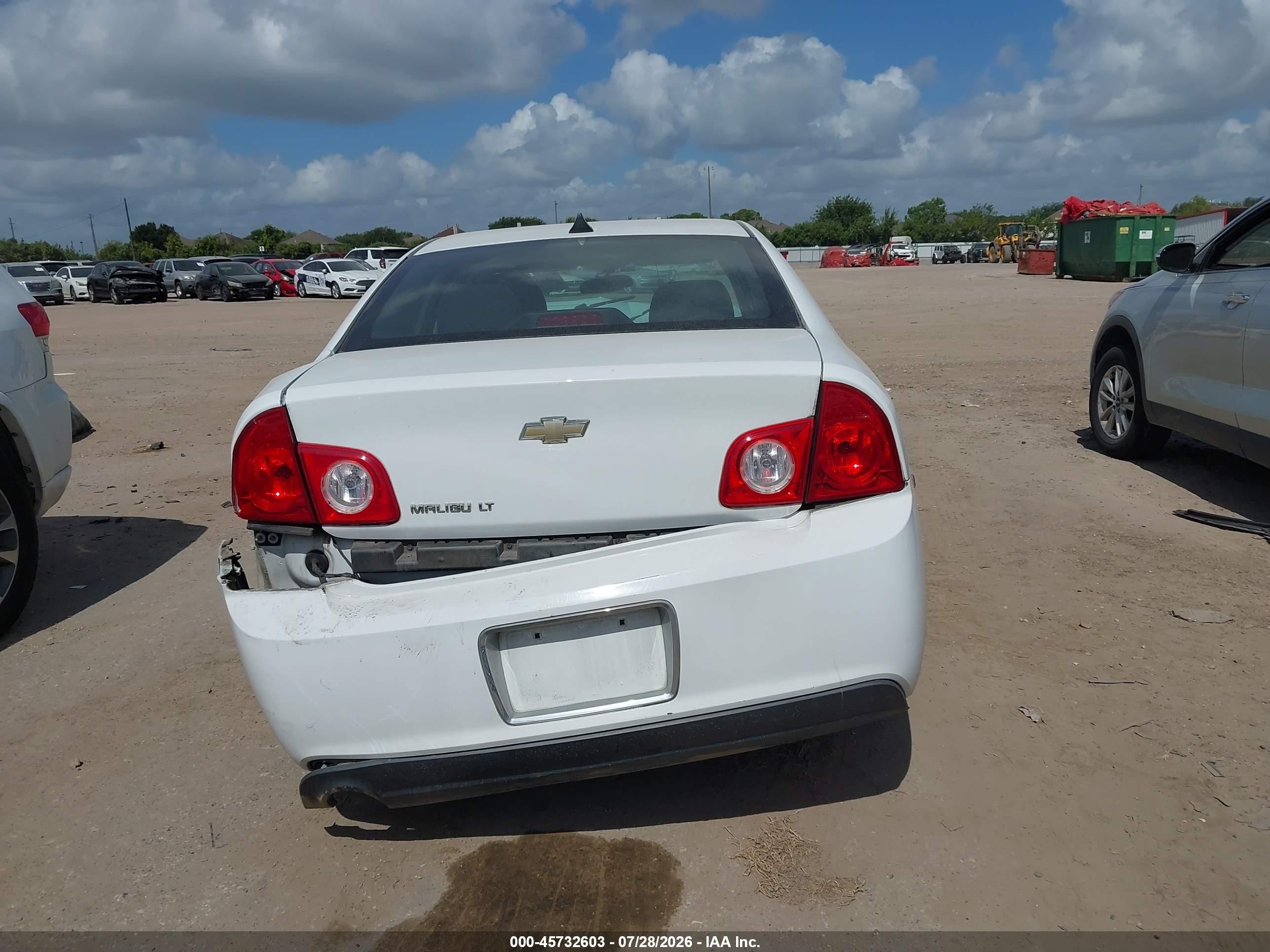 2012 Chevrolet Malibu 1lt White vin: 1G1ZC5EU8CF397166
