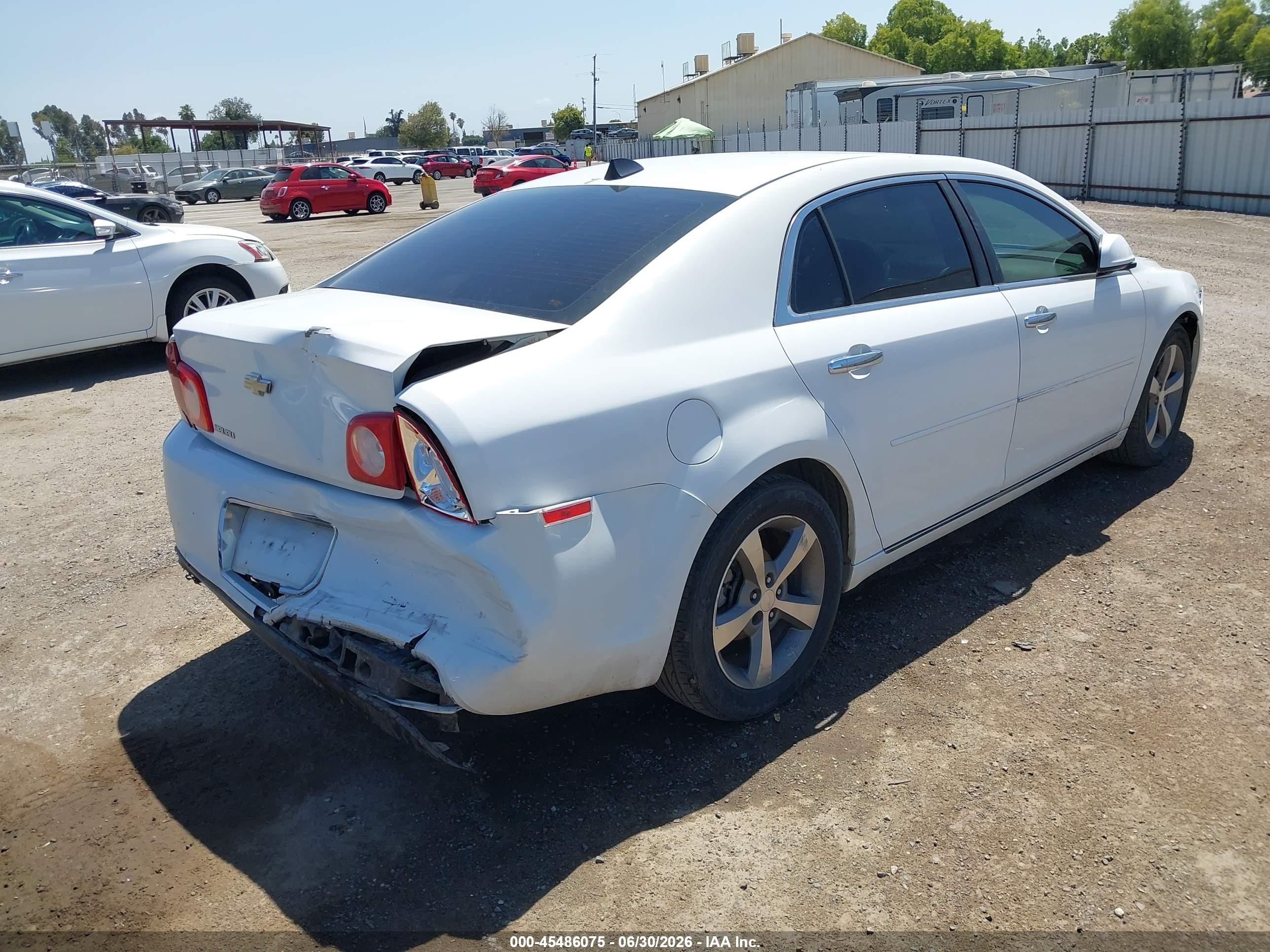 2012 Chevrolet Malibu 1lt Белый vin: 1G1ZC5EU9CF245767